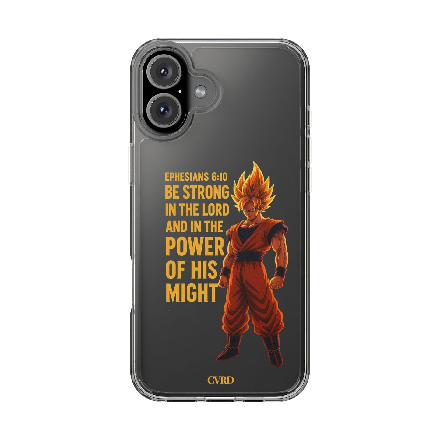 "Pure Strength" – Transparent Phone Case (Ephesian 6:10)