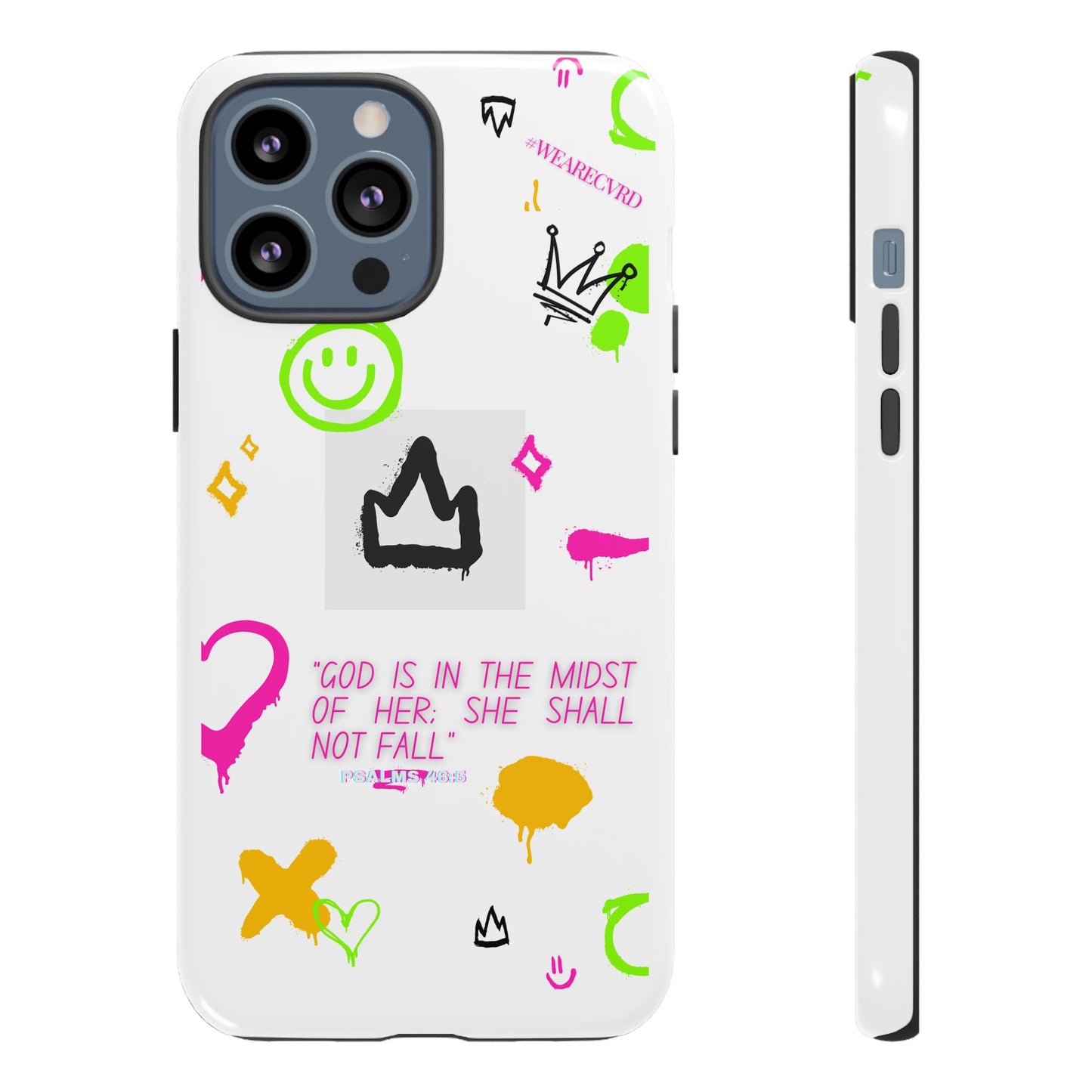 "Girl Power" - White Phone Case (Psalms 46:5)