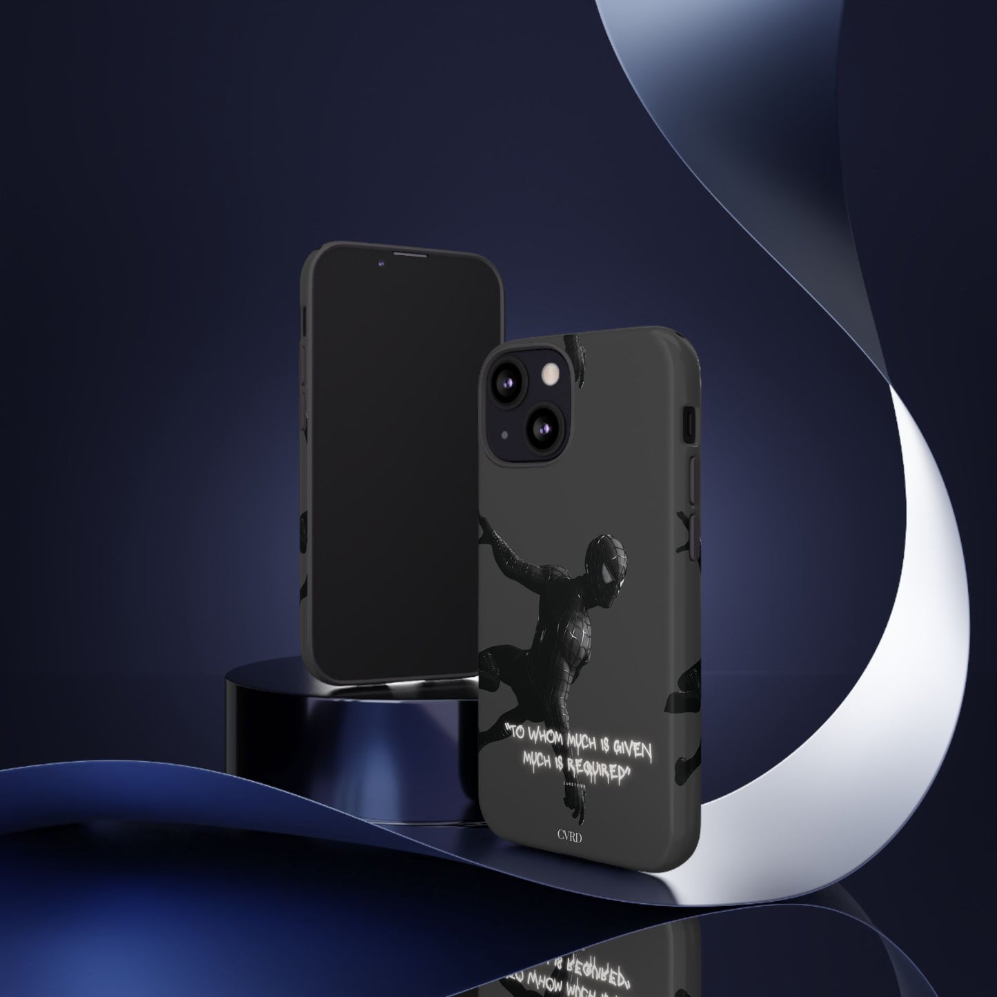 "Responsibility" - Black Phone Case (Luke 12:48)