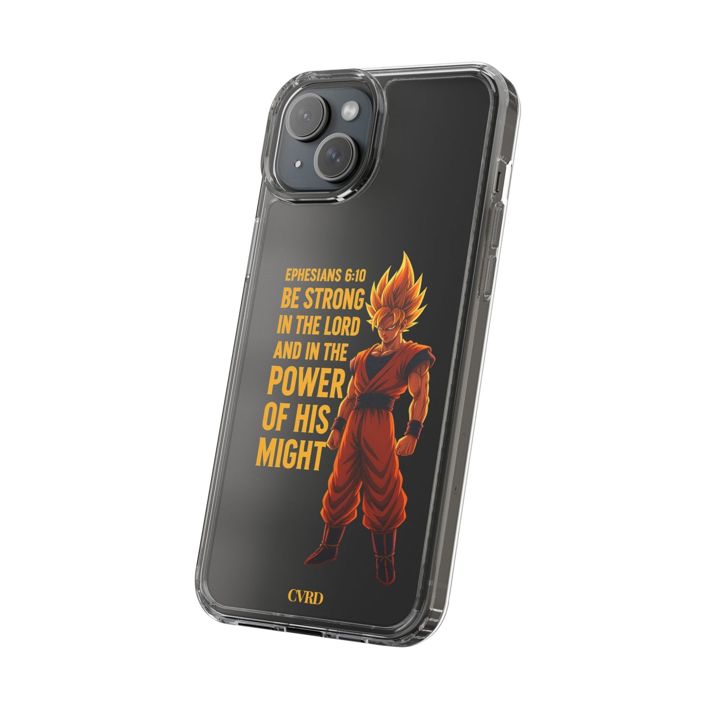 "Pure Strength" – Transparent Phone Case (Ephesian 6:10)