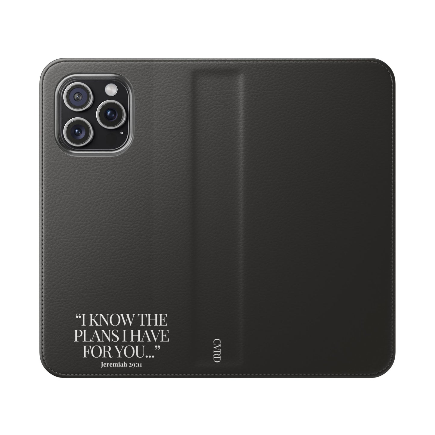 "God's Plan" - Black Phone Case (Jeremiah 29:11)