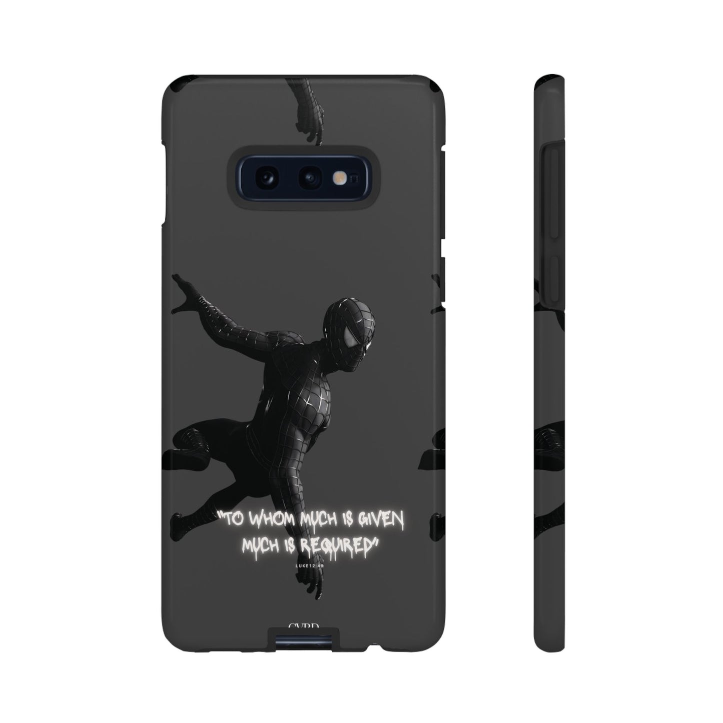 "Responsibility" - Black Phone Case (Luke 12:48)
