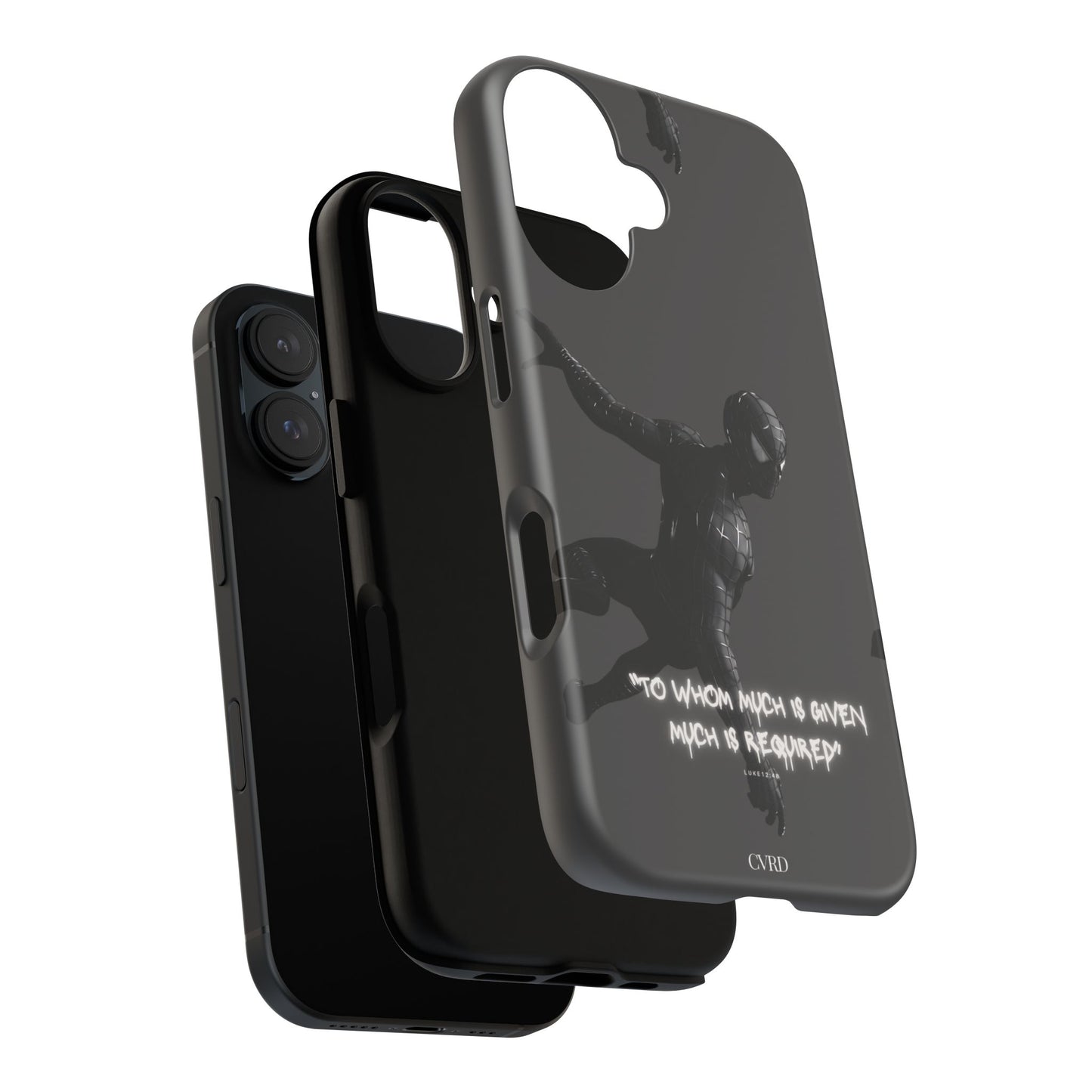 "Responsibility" - Black Phone Case (Luke 12:48)