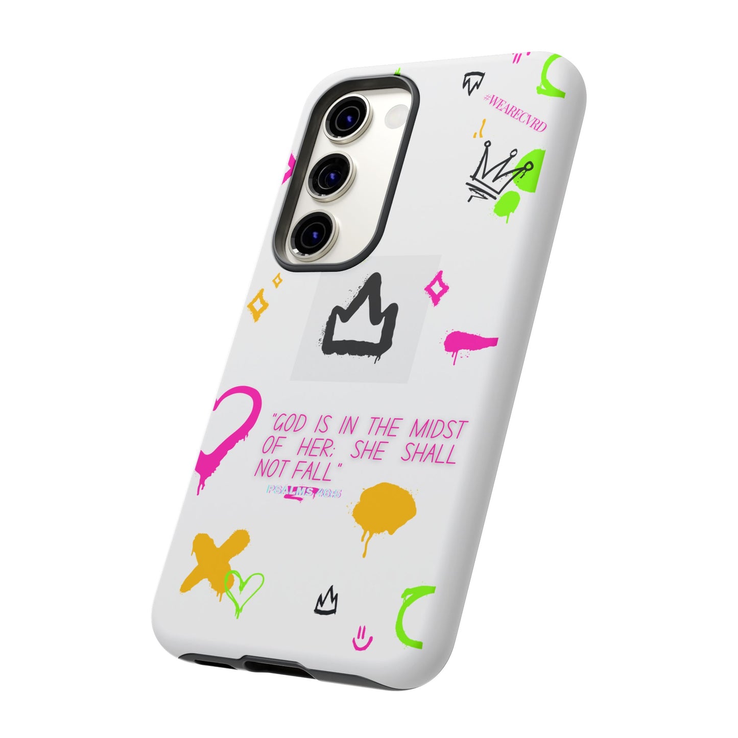 "Girl Power" - White Phone Case (Psalms 46:5)