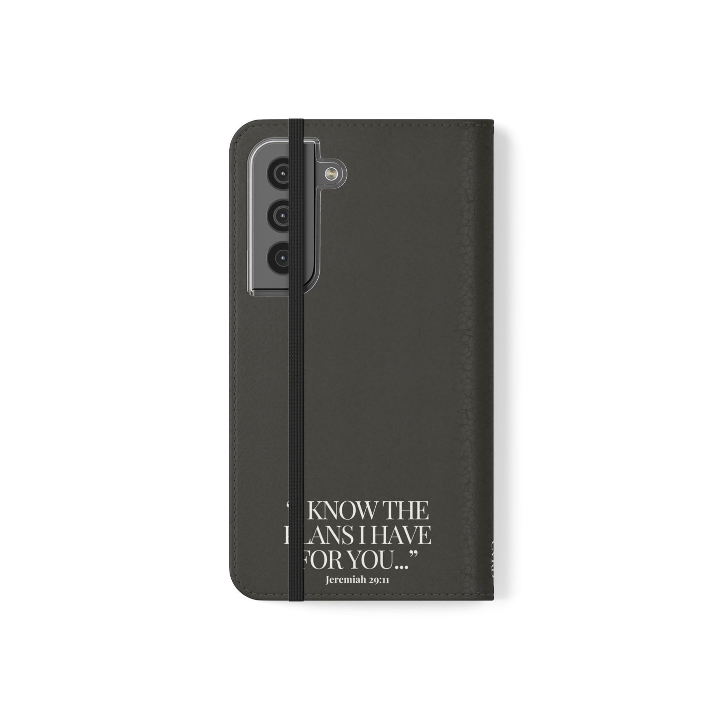 "God's Plan" - Black Phone Case (Jeremiah 29:11)