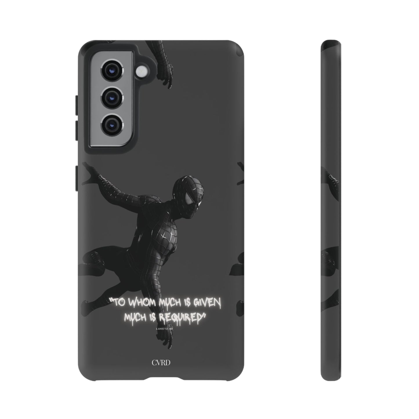 "Responsibility" - Black Phone Case (Luke 12:48)