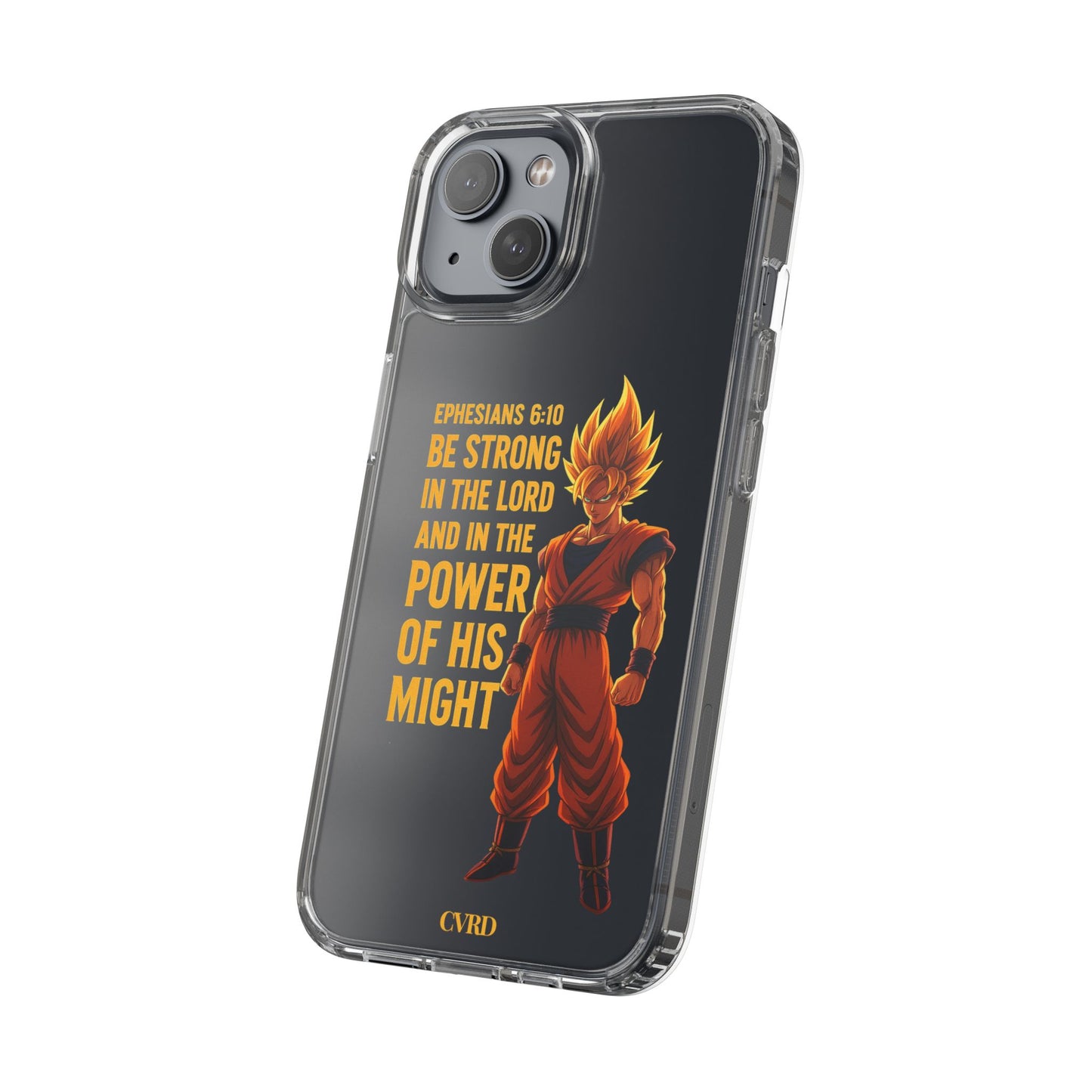 "Pure Strength" – Transparent Phone Case (Ephesian 6:10)