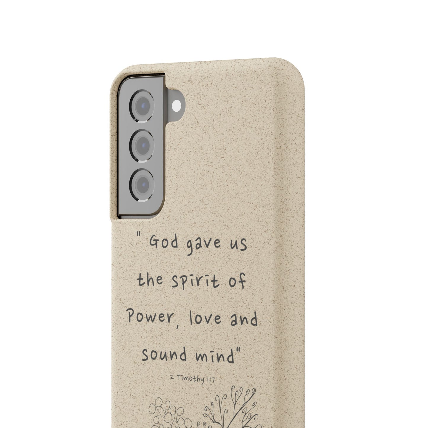 "Faith Over Fear" - Biodegradable Phone Case (2 Timothy 1:7)
