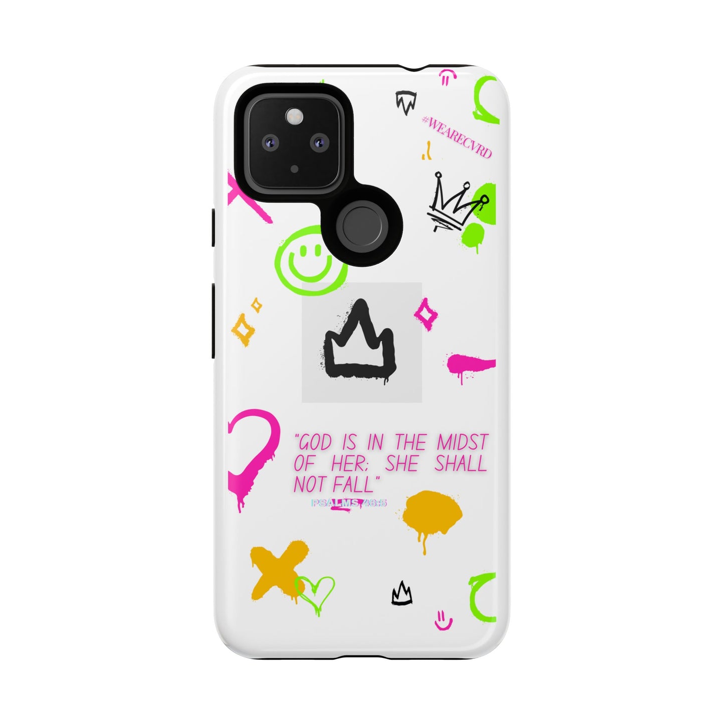 "Girl Power" - White Phone Case (Psalms 46:5)