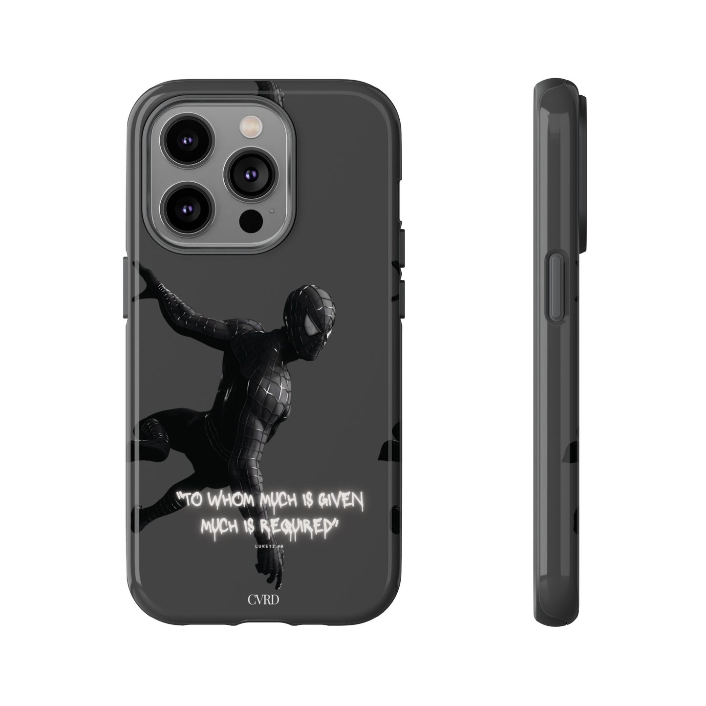"Responsibility" - Black Phone Case (Luke 12:48)