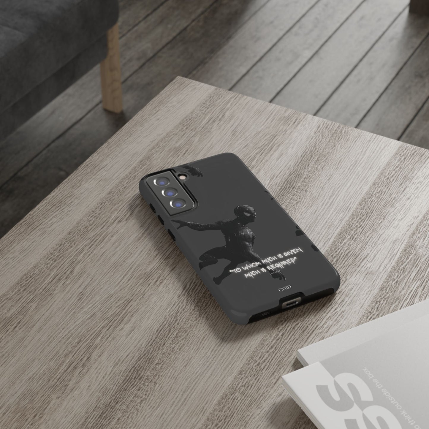 "Responsibility" - Black Phone Case (Luke 12:48)