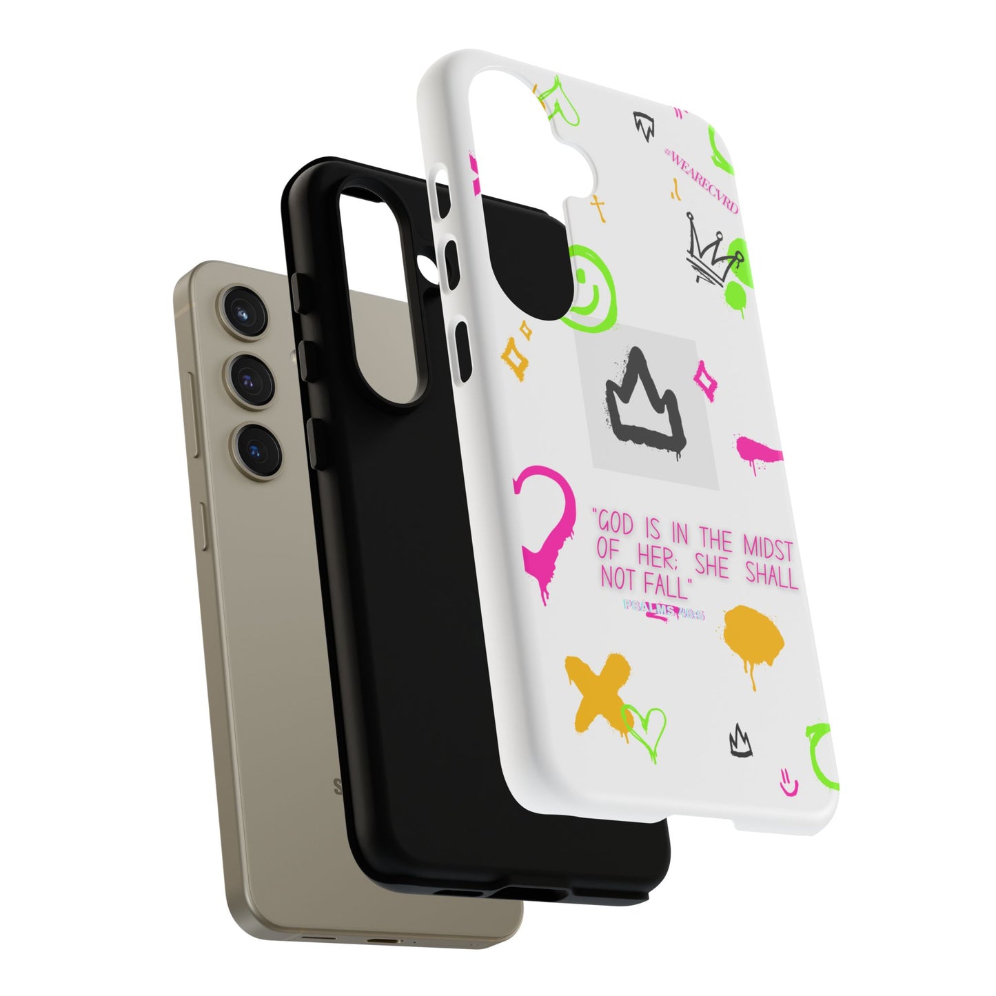 "Girl Power" - White Phone Case (Psalms 46:5)