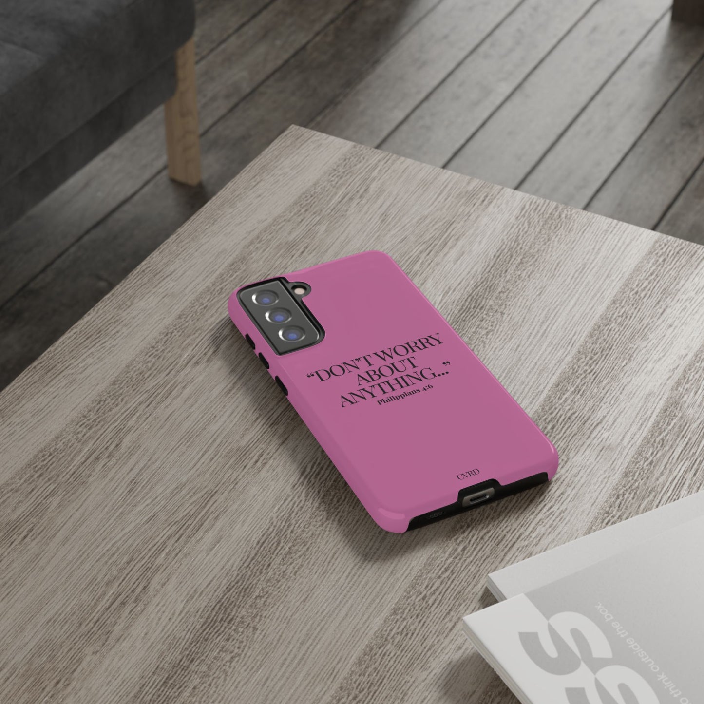 Pretty in Pink Phone Case (Philippians 4:6)