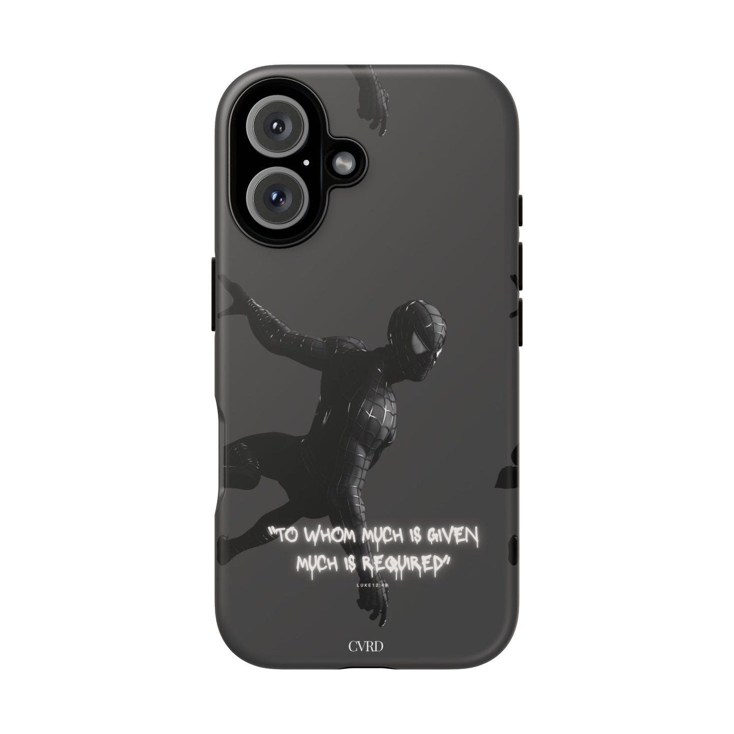 "Responsibility" - Black Phone Case (Luke 12:48)