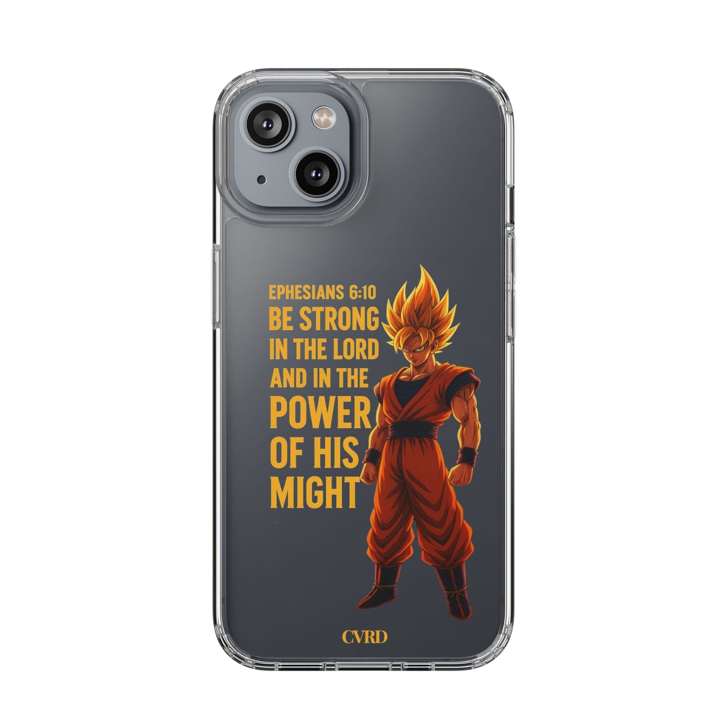 "Pure Strength" – Transparent Phone Case (Ephesian 6:10)
