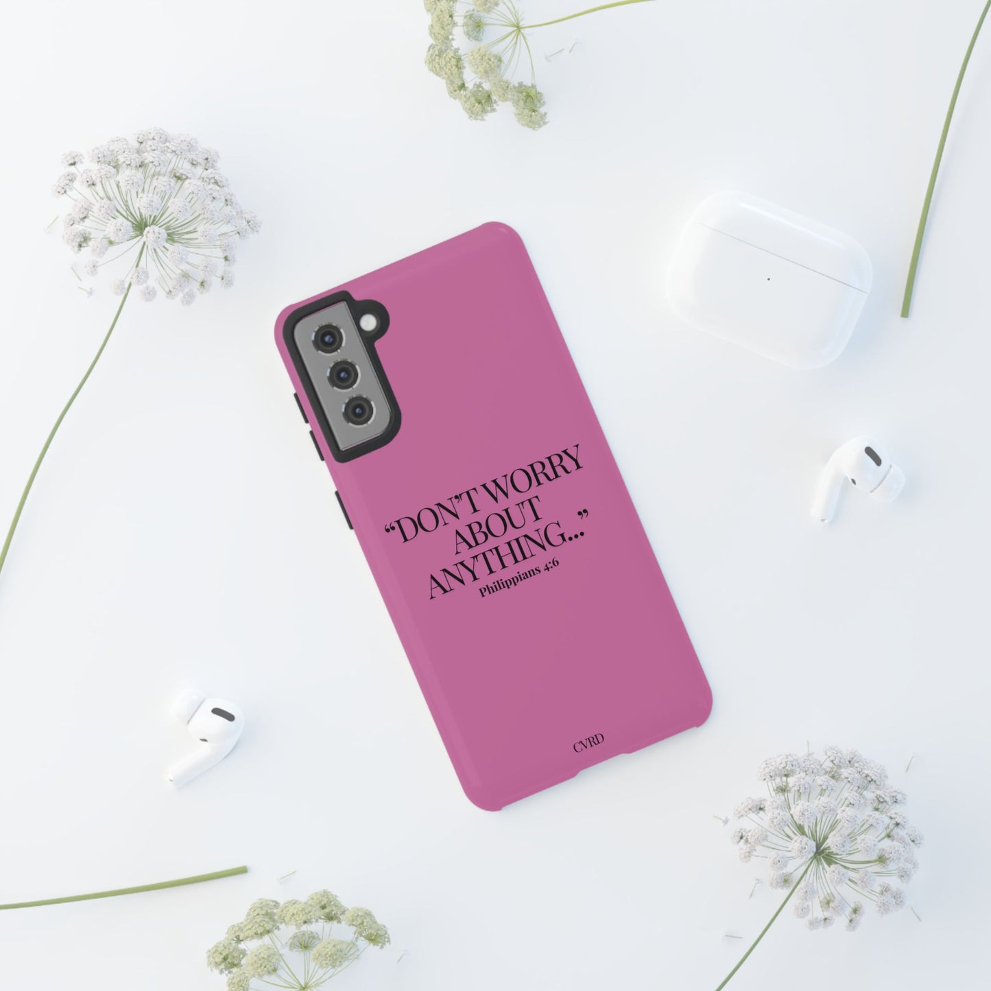 Pretty in Pink Phone Case (Philippians 4:6)