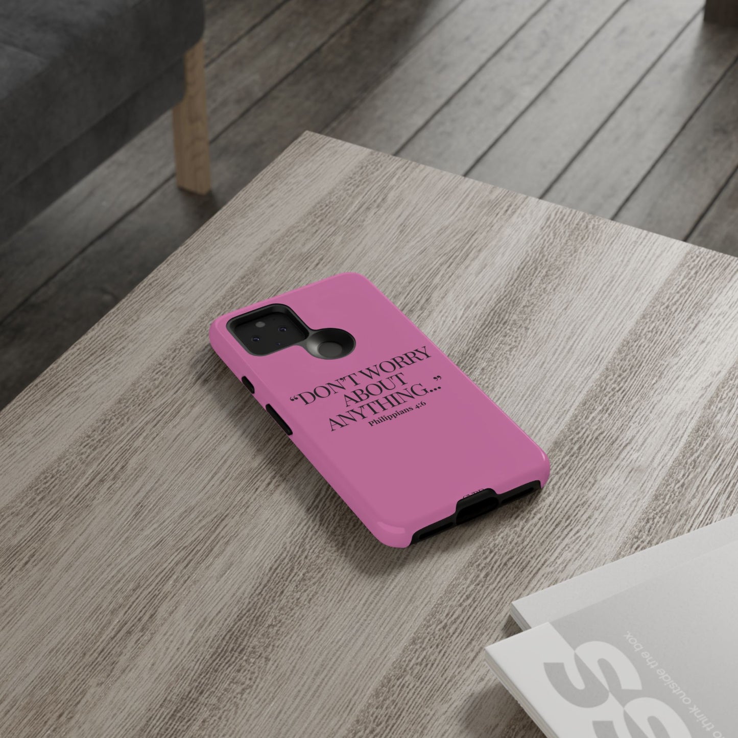 Pretty in Pink Phone Case (Philippians 4:6)