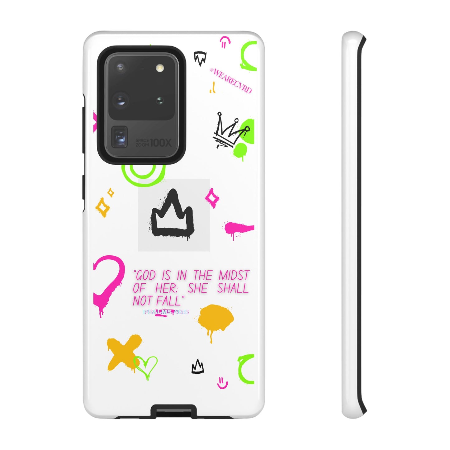 "Girl Power" - White Phone Case (Psalms 46:5)