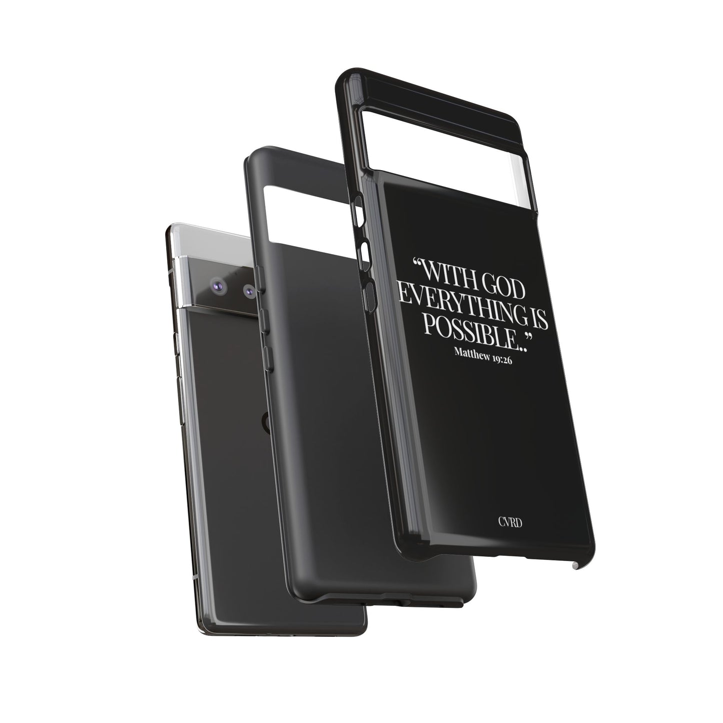 "Endless Possibilties" - Black Phone Case (Matthew 19:26)