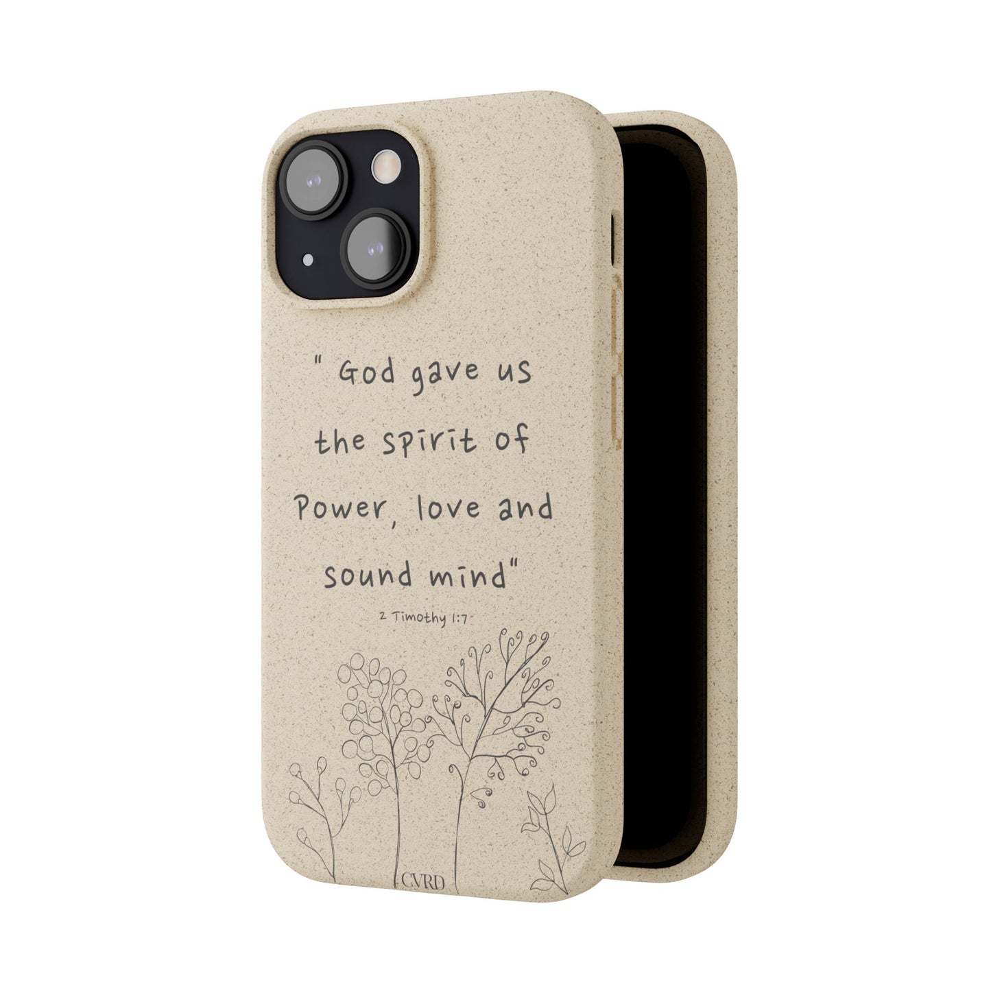 "Faith Over Fear" - Biodegradable Phone Case (2 Timothy 1:7)