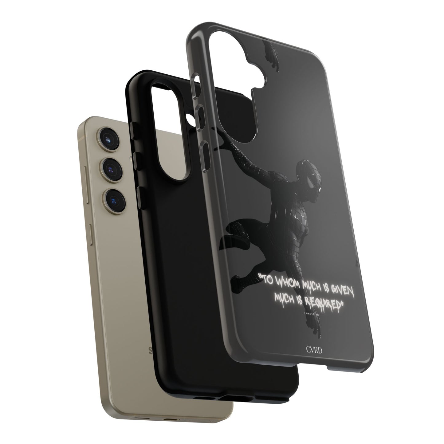 "Responsibility" - Black Phone Case (Luke 12:48)