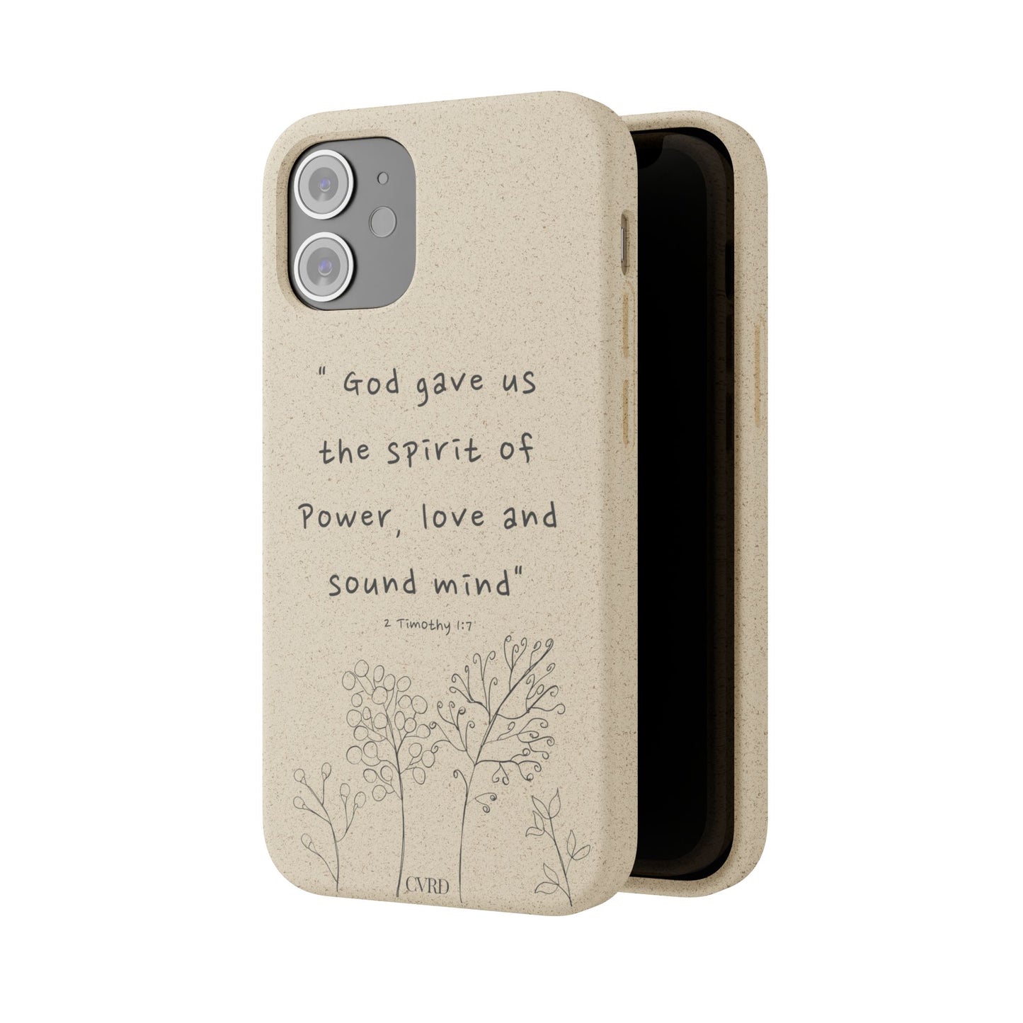 "Faith Over Fear" - Biodegradable Phone Case (2 Timothy 1:7)