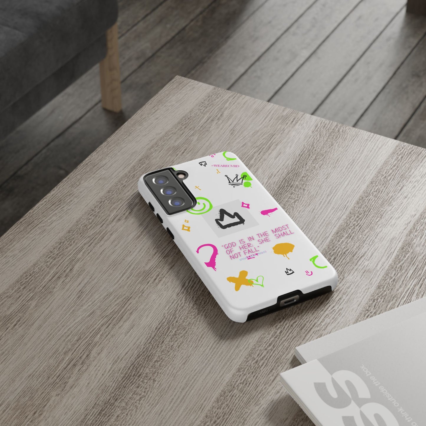 "Girl Power" - White Phone Case (Psalms 46:5)
