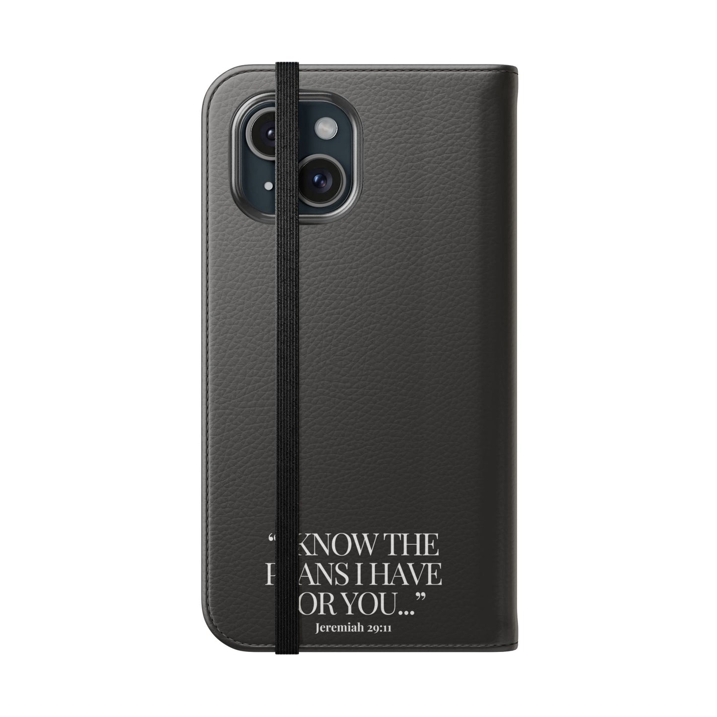 "God's Plan" - Black Phone Case (Jeremiah 29:11)