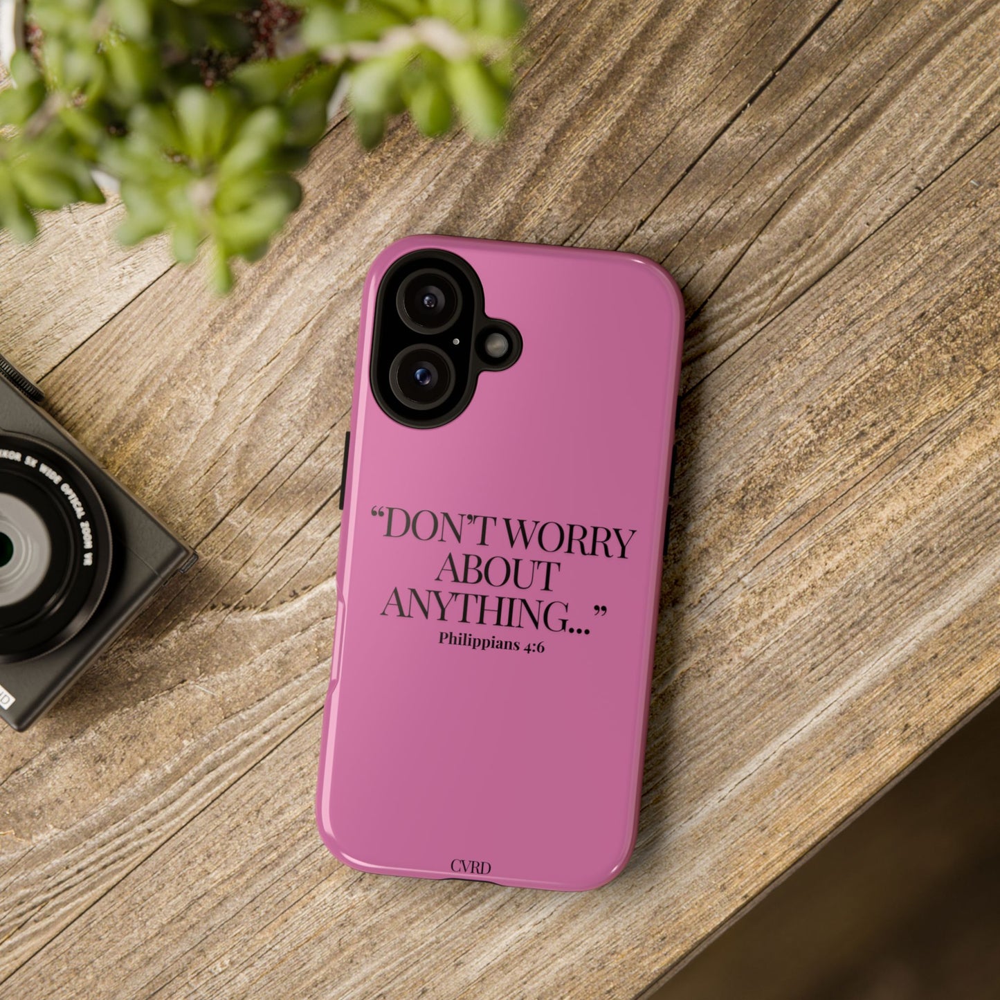 Pretty in Pink Phone Case (Philippians 4:6)