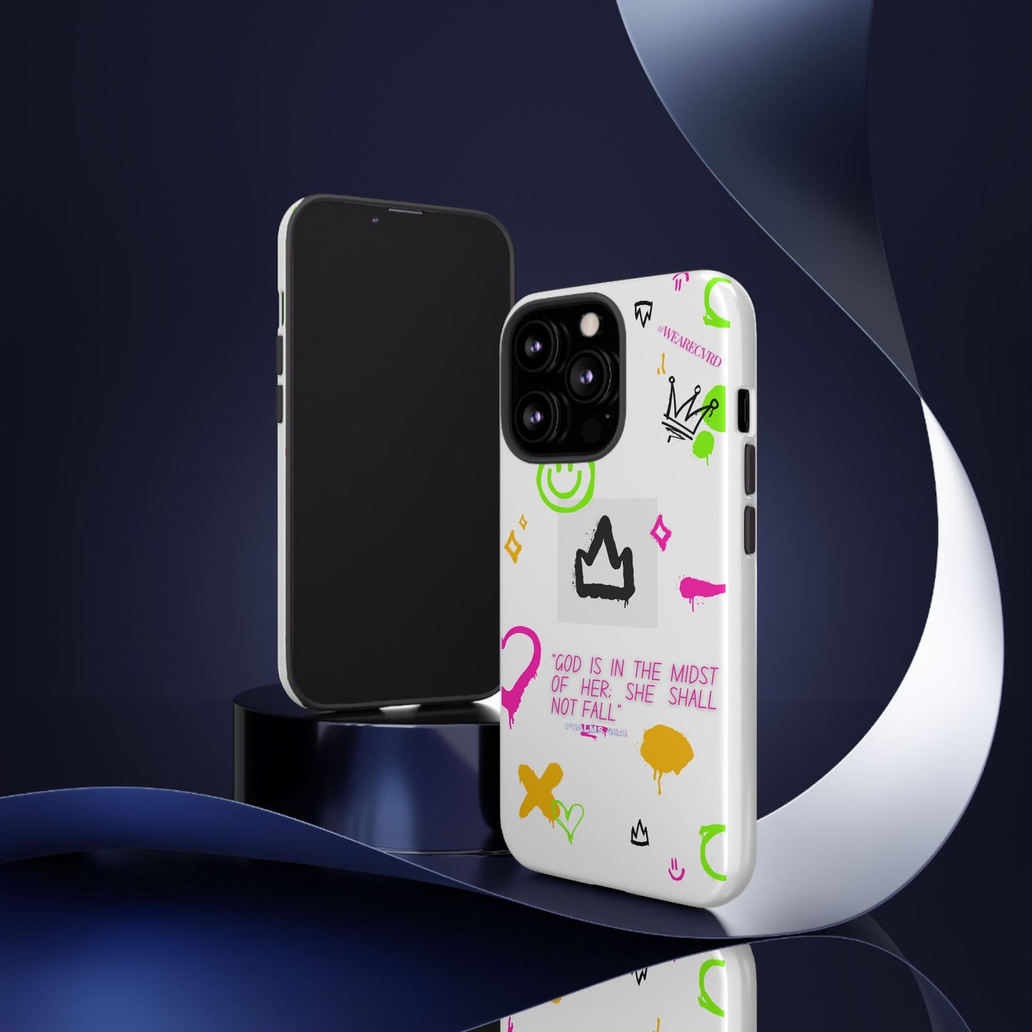 "Girl Power" - White Phone Case (Psalms 46:5)