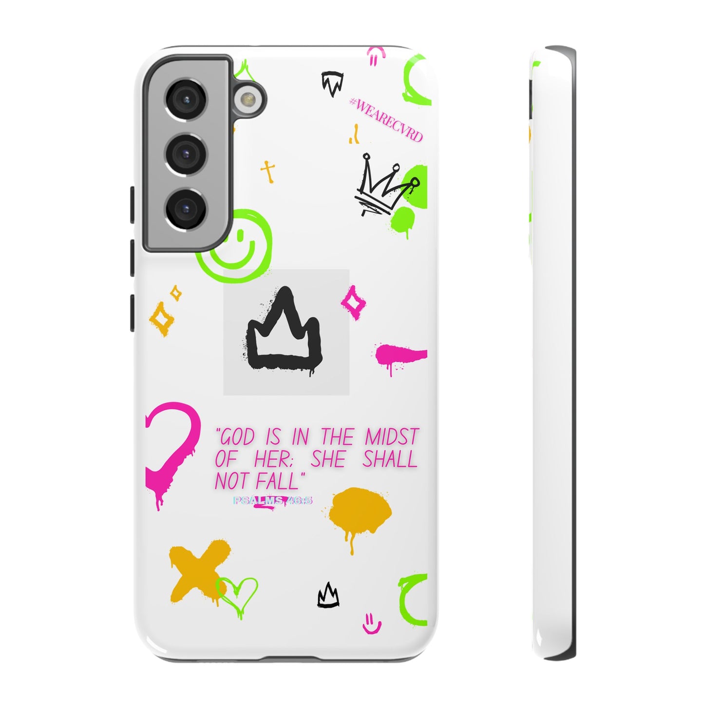 "Girl Power" - White Phone Case (Psalms 46:5)