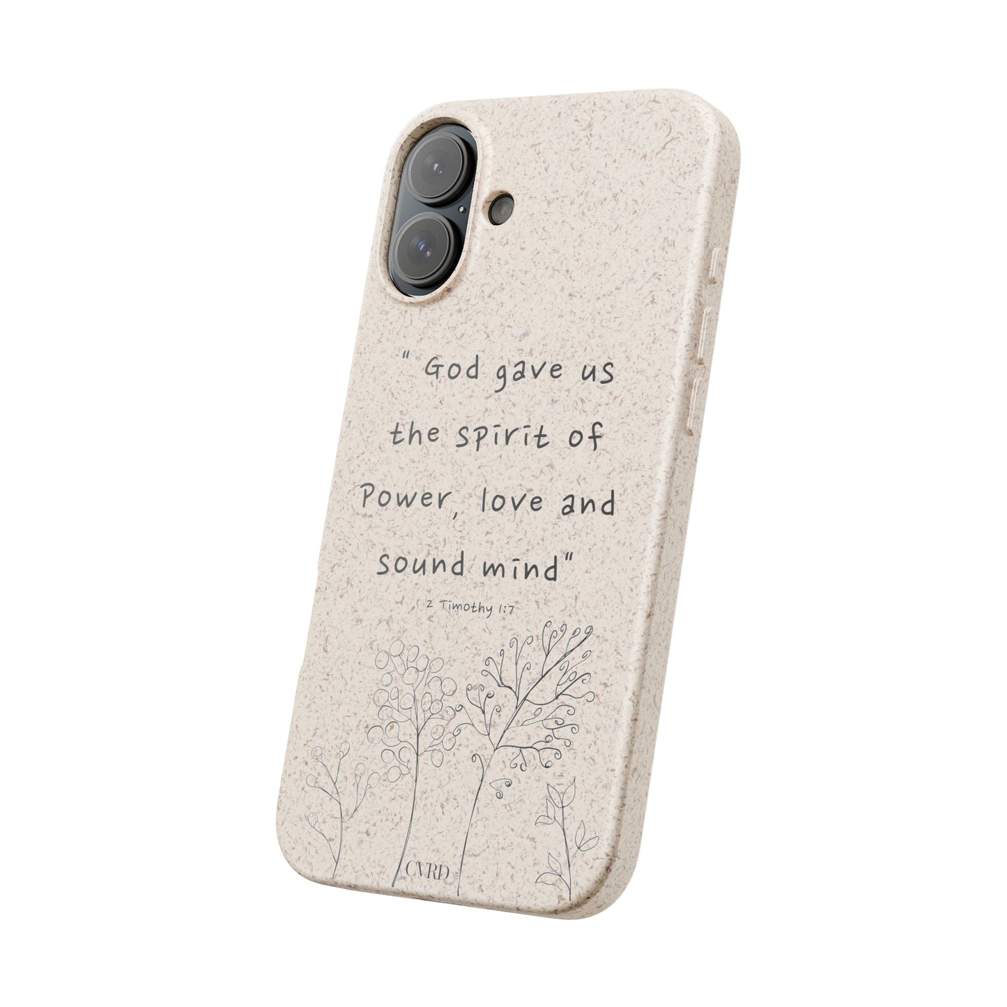 "Faith Over Fear" - Biodegradable Phone Case (2 Timothy 1:7)