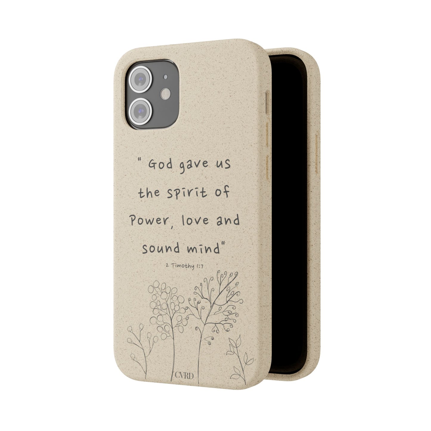 "Faith Over Fear" - Biodegradable Phone Case (2 Timothy 1:7)