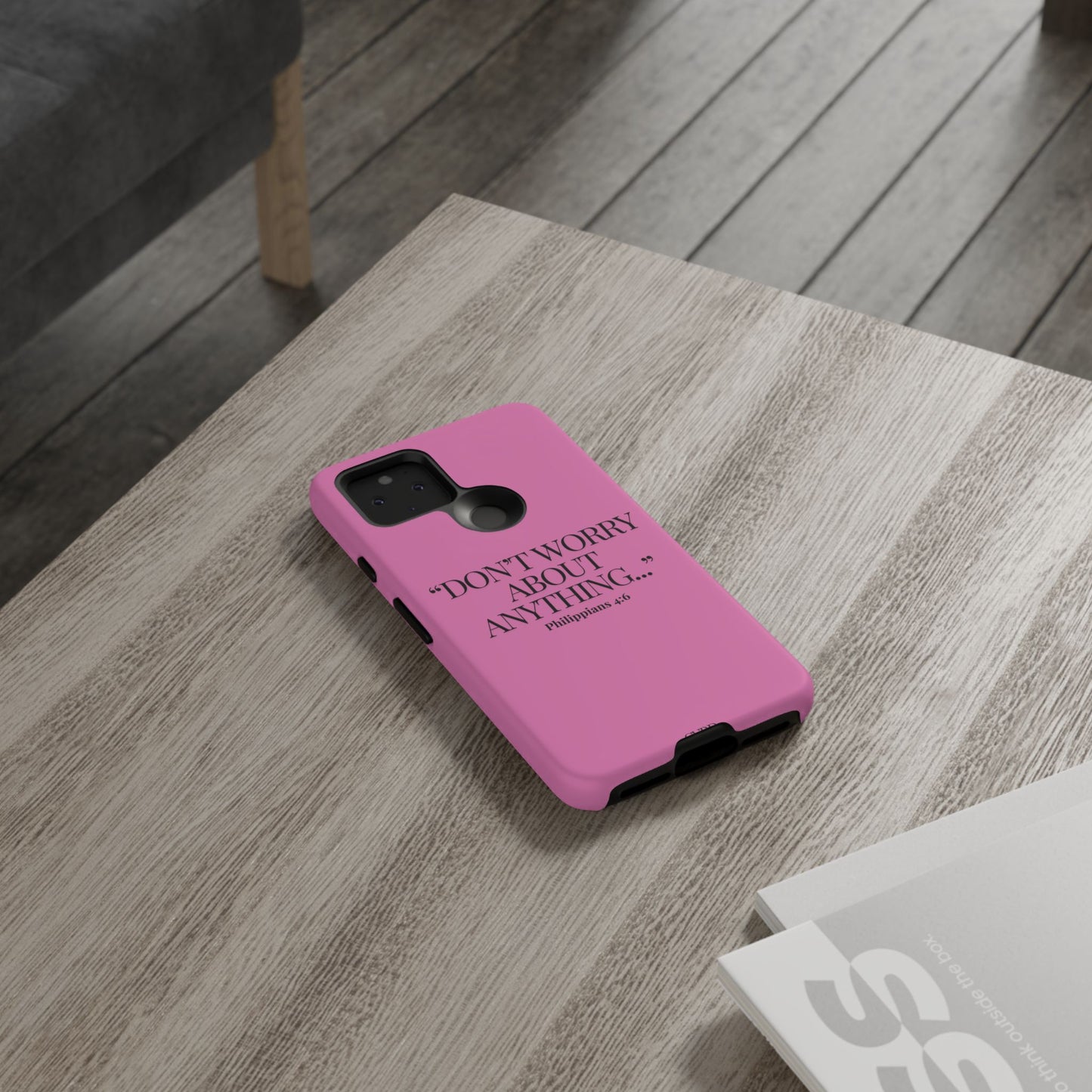 Pretty in Pink Phone Case (Philippians 4:6)