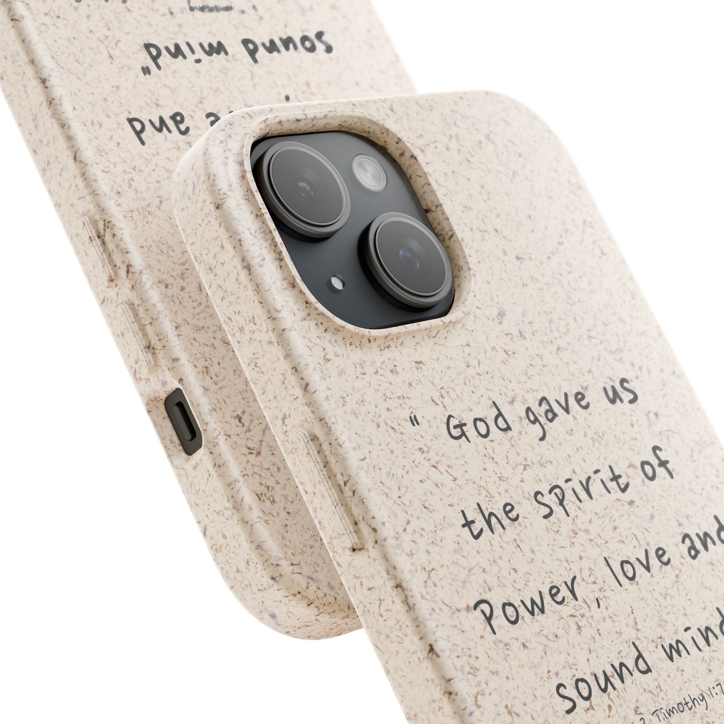 "Faith Over Fear" - Biodegradable Phone Case (2 Timothy 1:7)
