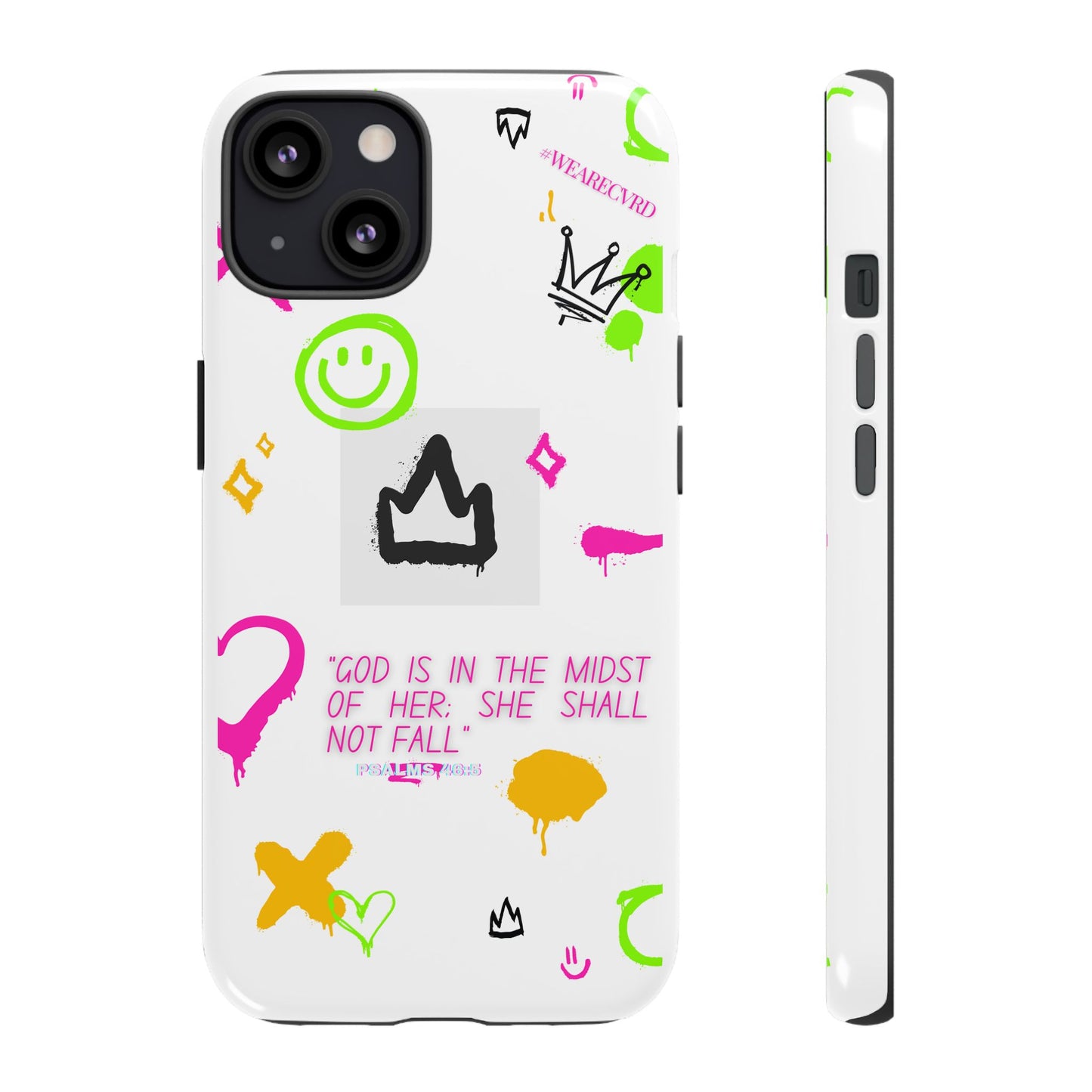 "Girl Power" - White Phone Case (Psalms 46:5)
