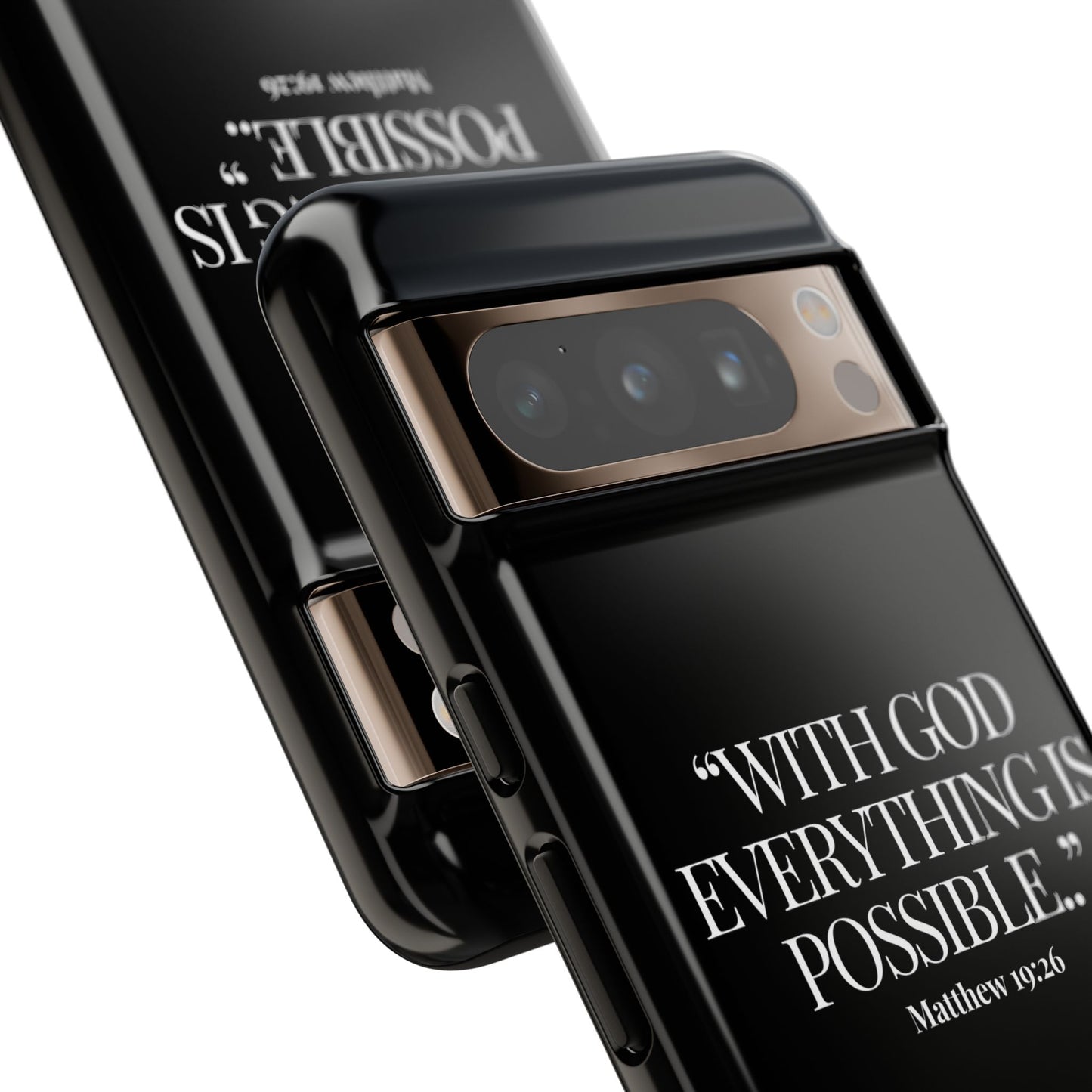 "Endless Possibilties" - Black Phone Case (Matthew 19:26)