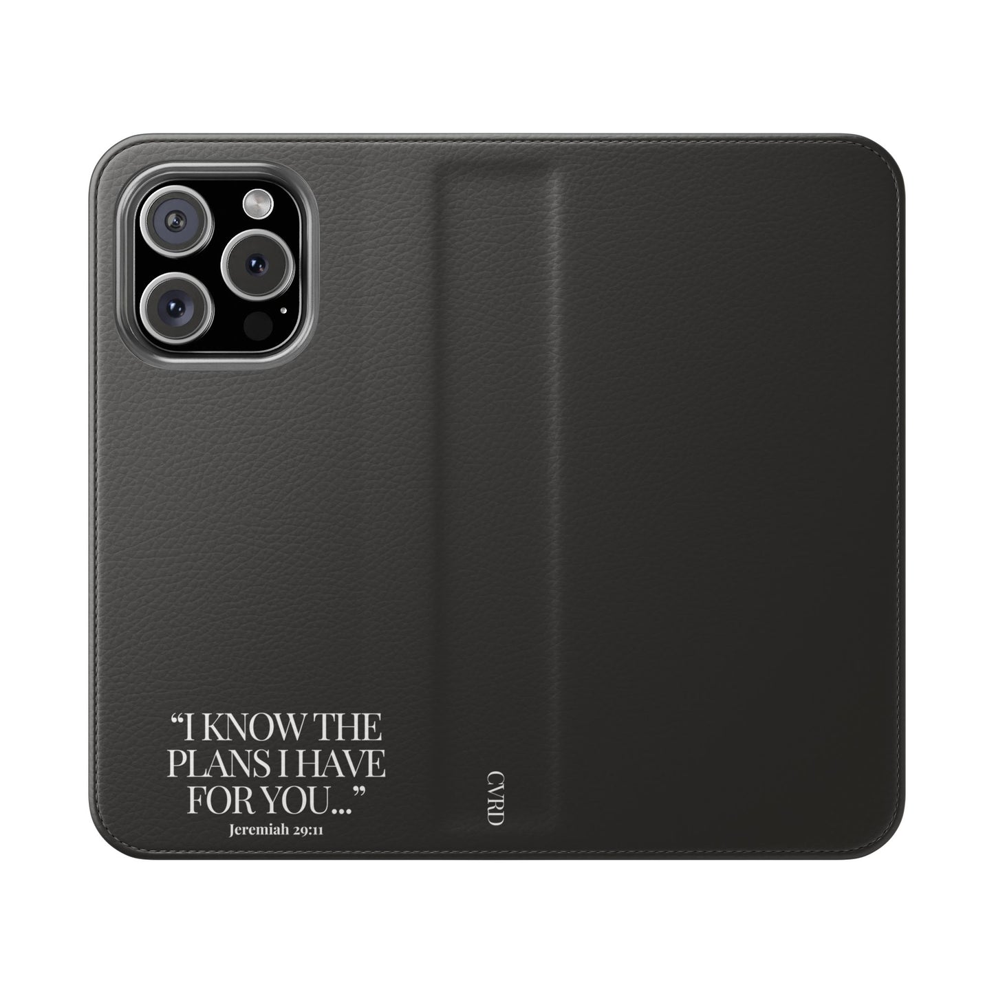 "God's Plan" - Black Phone Case (Jeremiah 29:11)