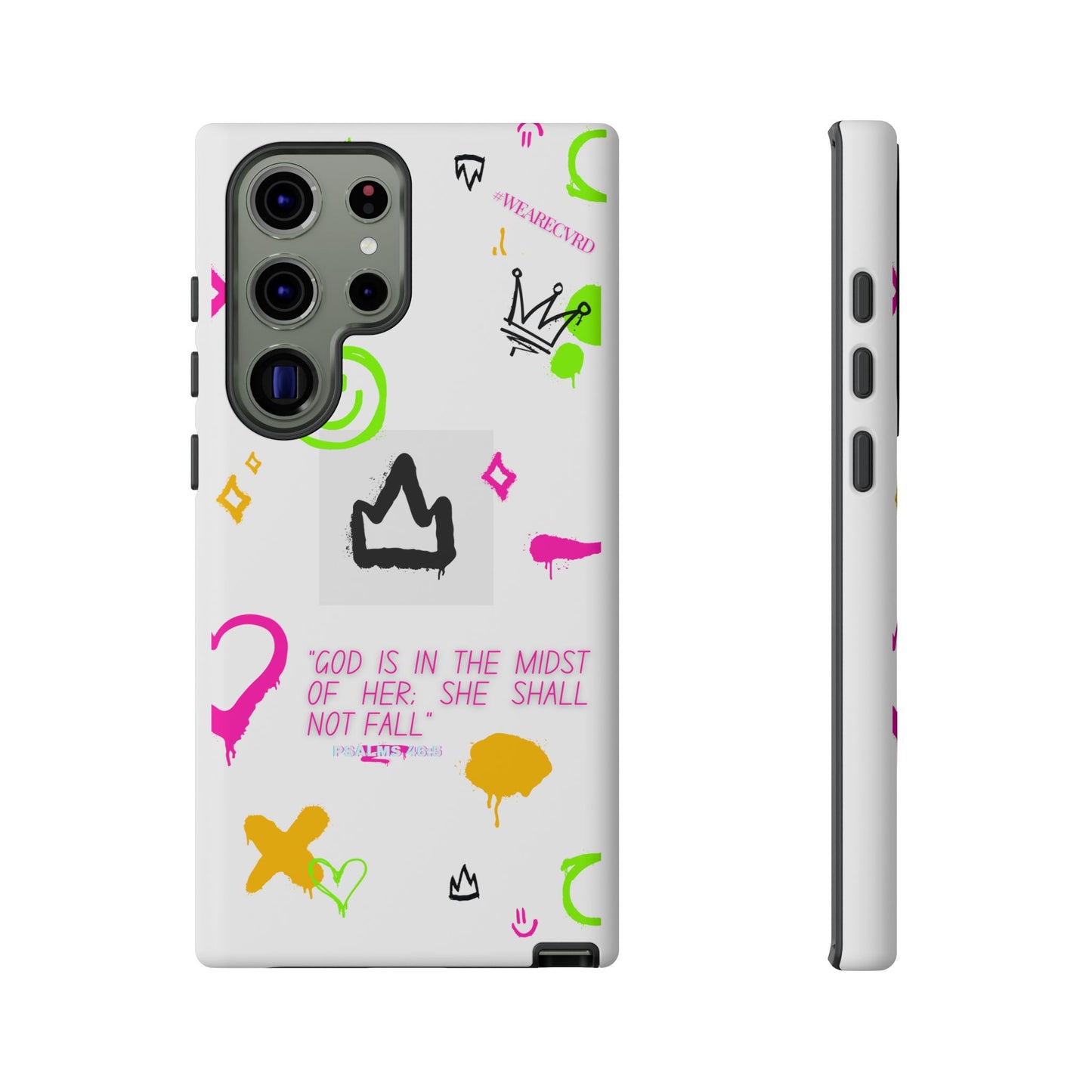 "Girl Power" - White Phone Case (Psalms 46:5)
