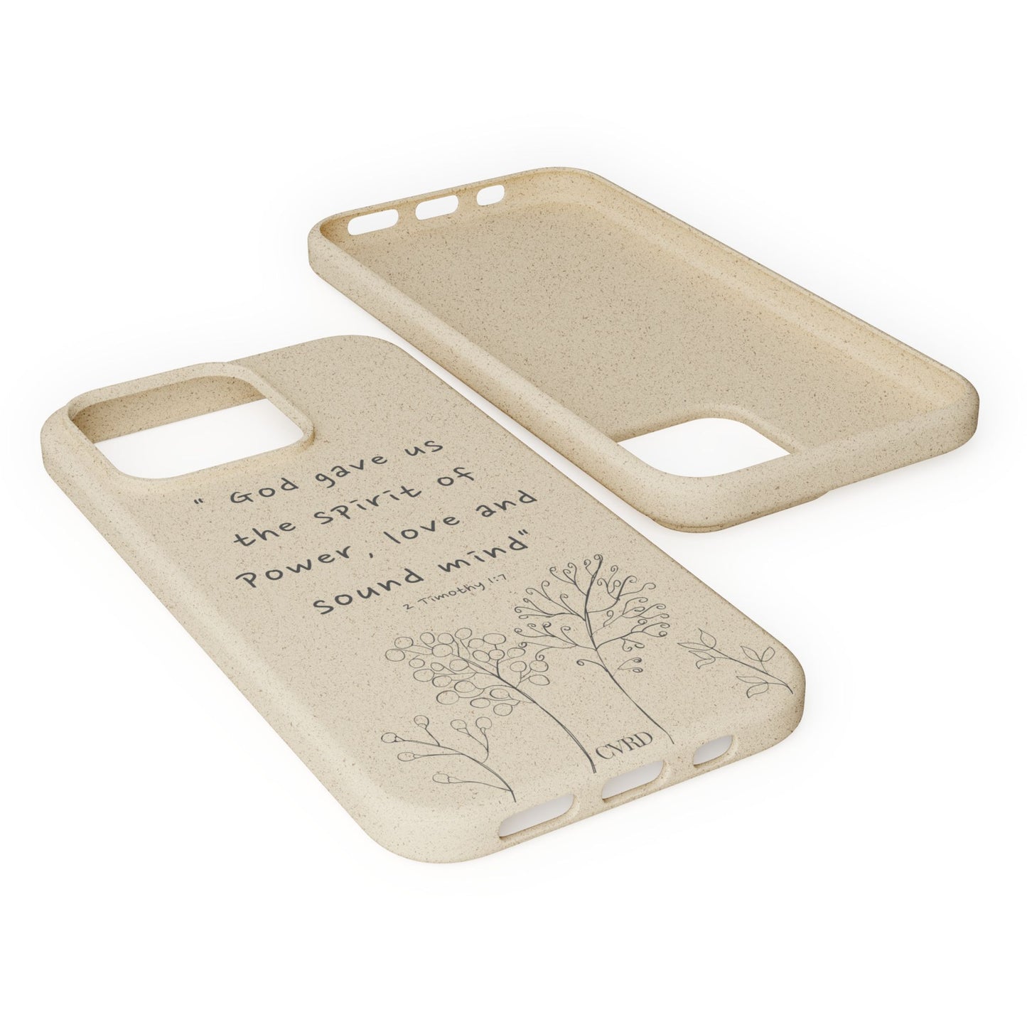 "Faith Over Fear" - Biodegradable Phone Case (2 Timothy 1:7)