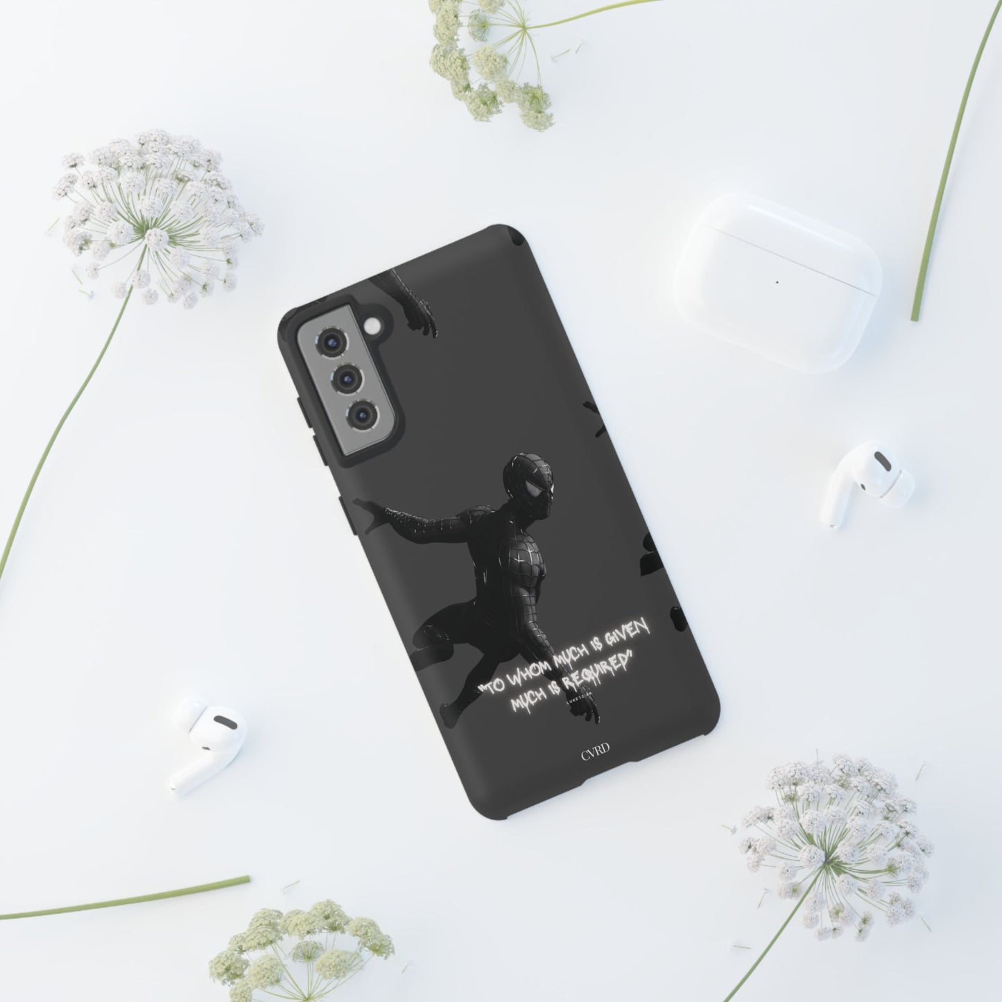 "Responsibility" - Black Phone Case (Luke 12:48)