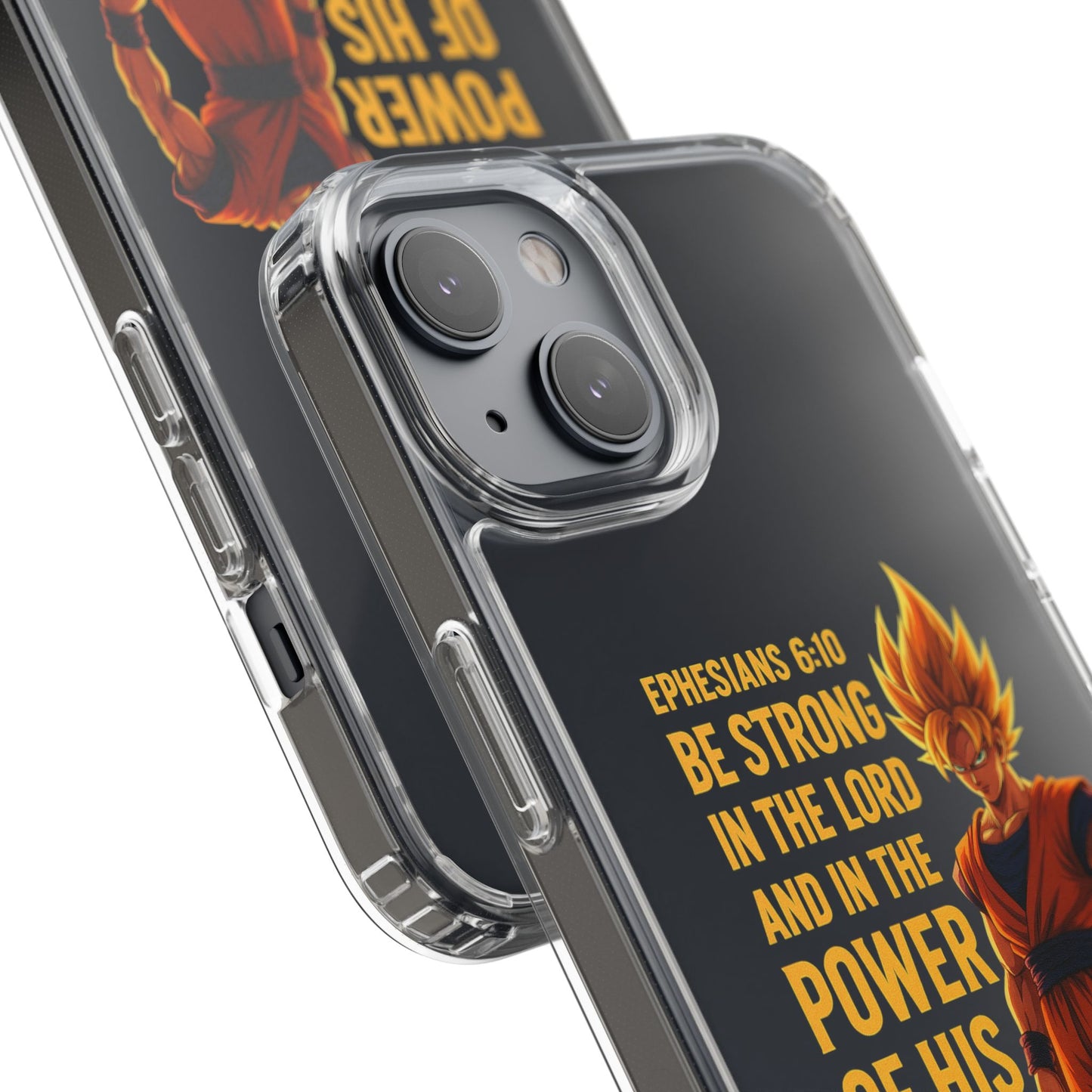 "Pure Strength" – Transparent Phone Case (Ephesian 6:10)