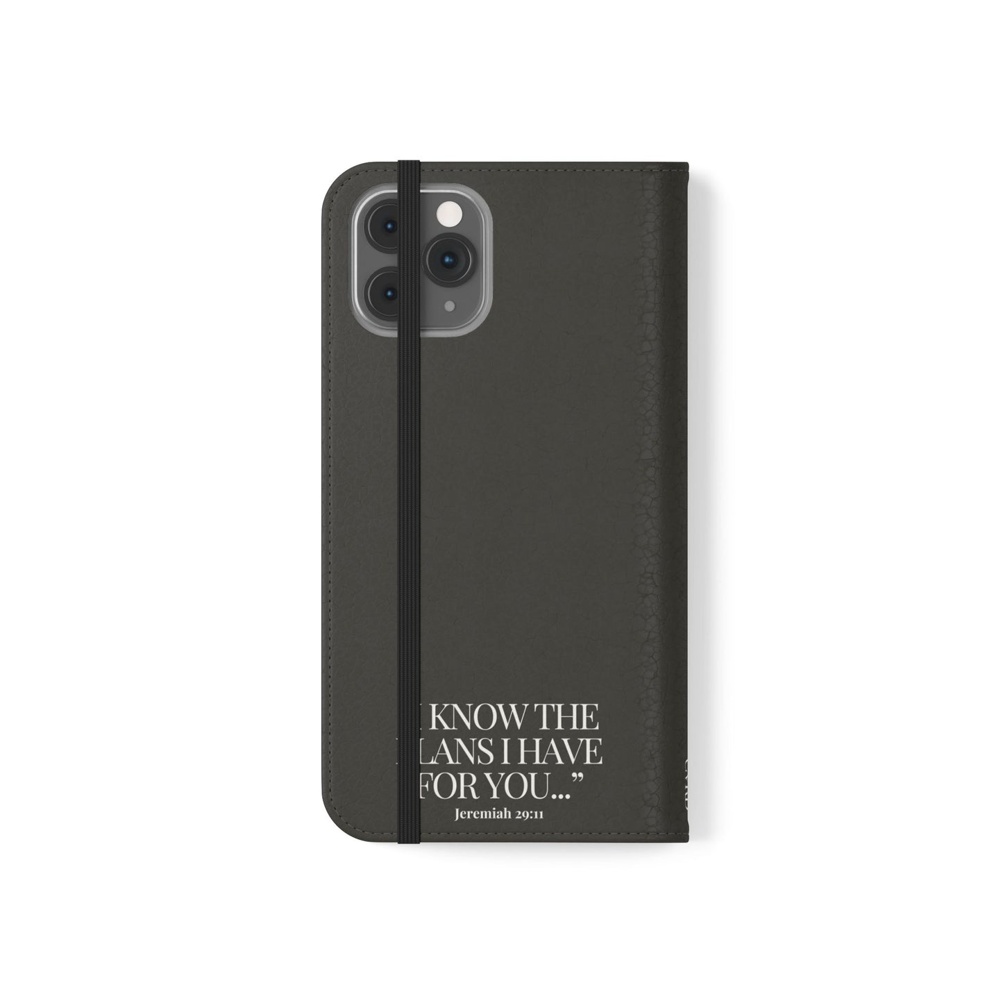 "God's Plan" - Black Phone Case (Jeremiah 29:11)