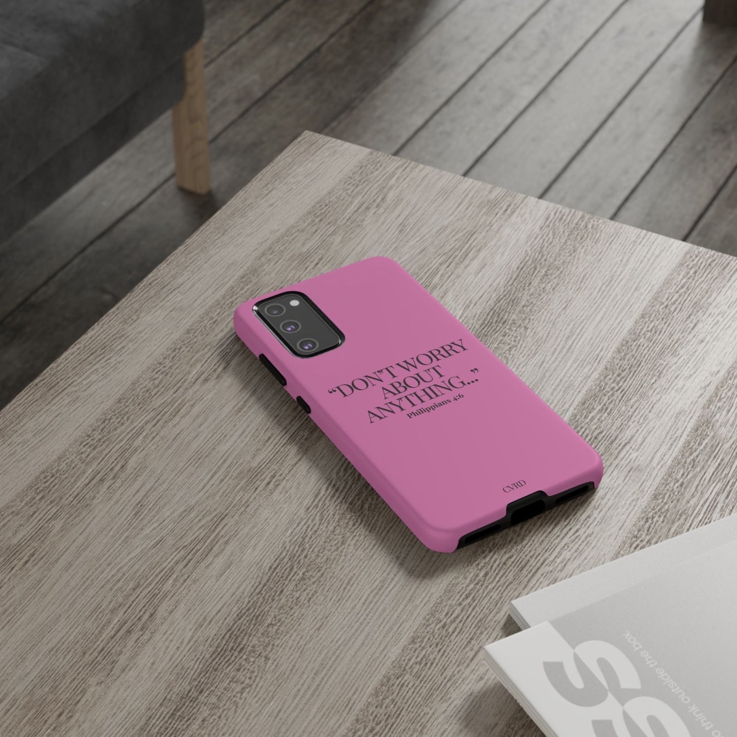 Pretty in Pink Phone Case (Philippians 4:6)