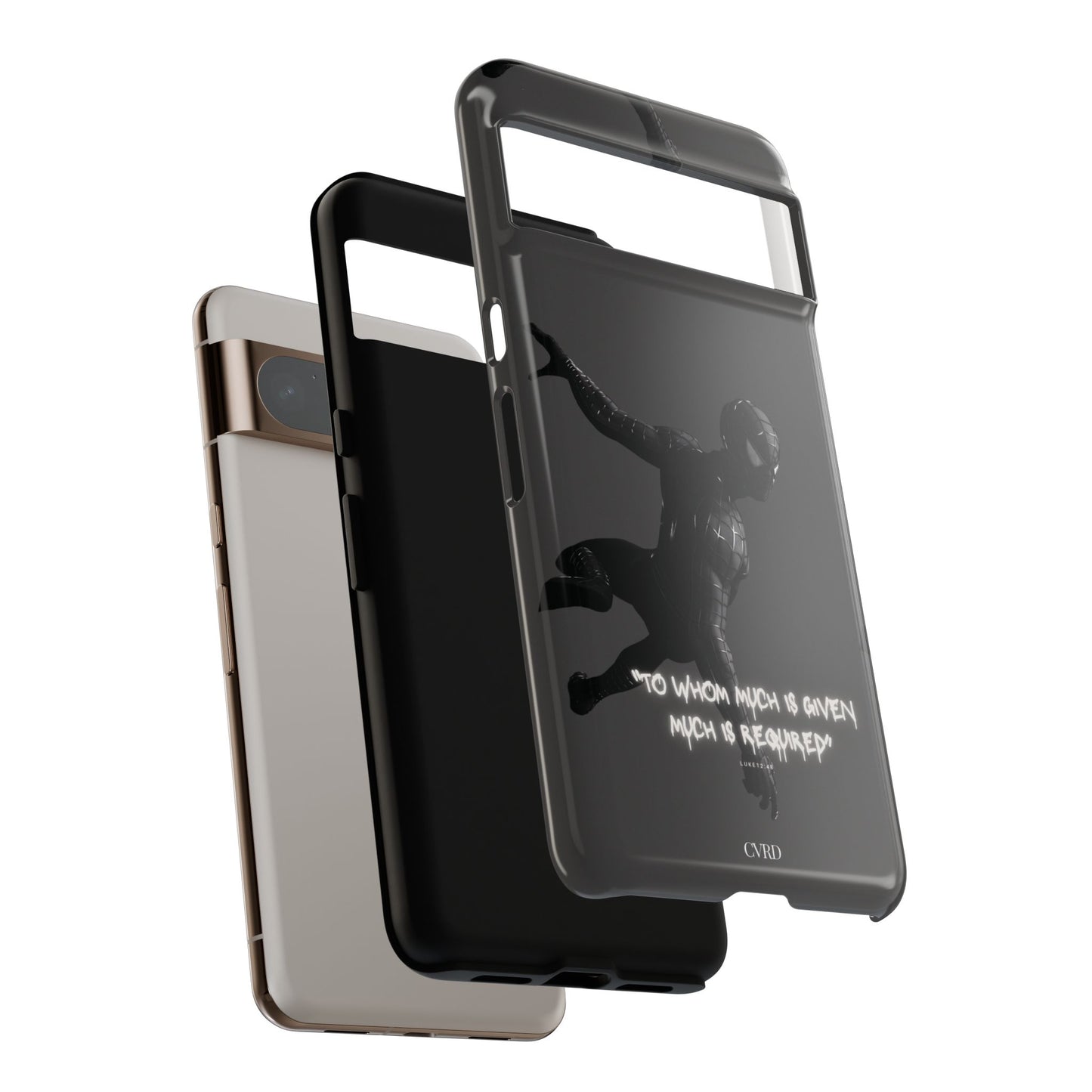 "Responsibility" - Black Phone Case (Luke 12:48)