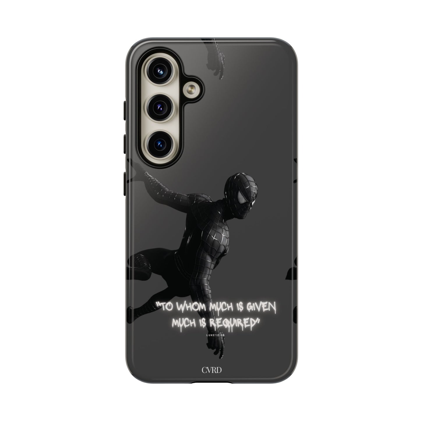 "Responsibility" - Black Phone Case (Luke 12:48)