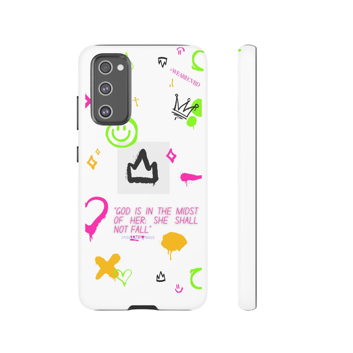 "Girl Power" - White Phone Case (Psalms 46:5)