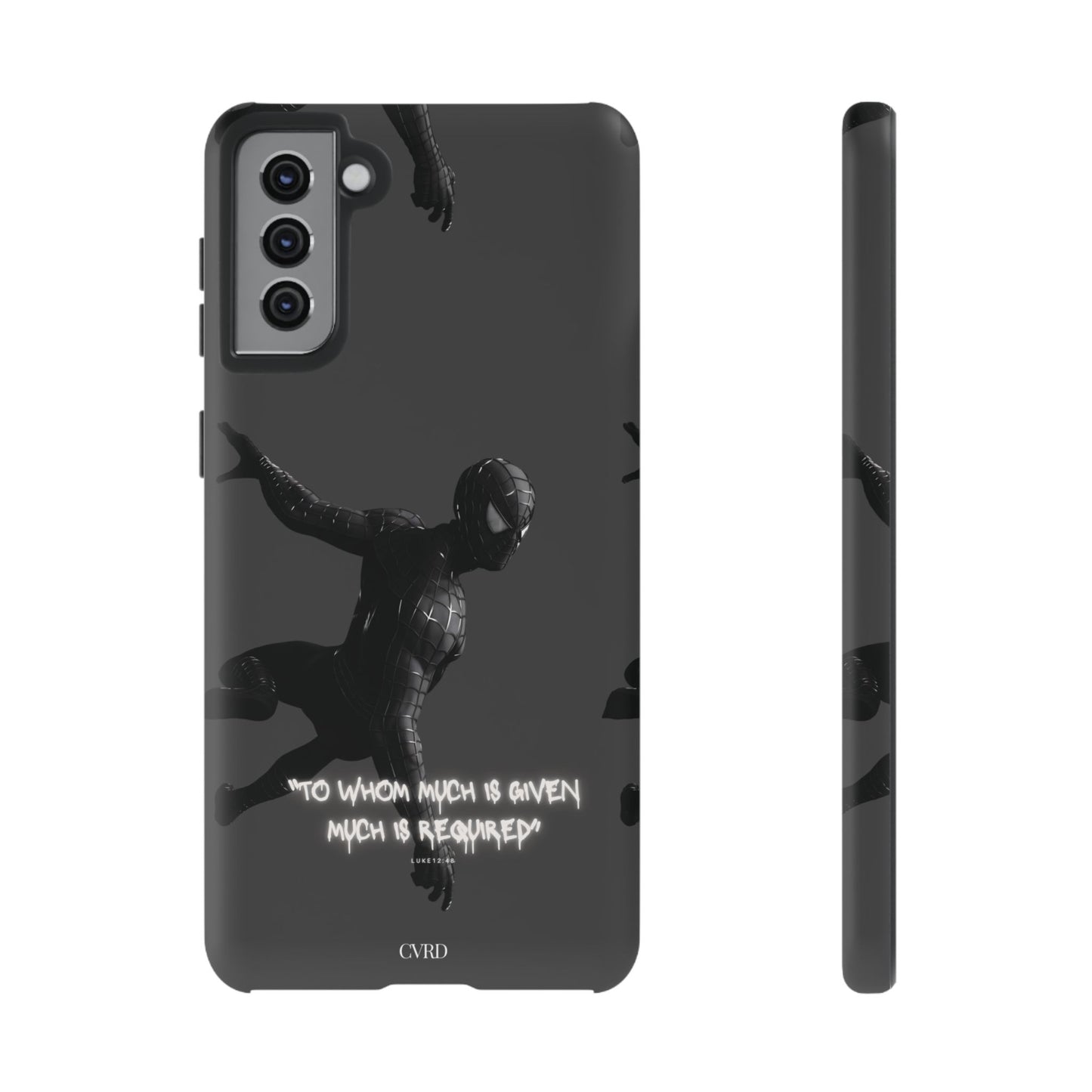 "Responsibility" - Black Phone Case (Luke 12:48)