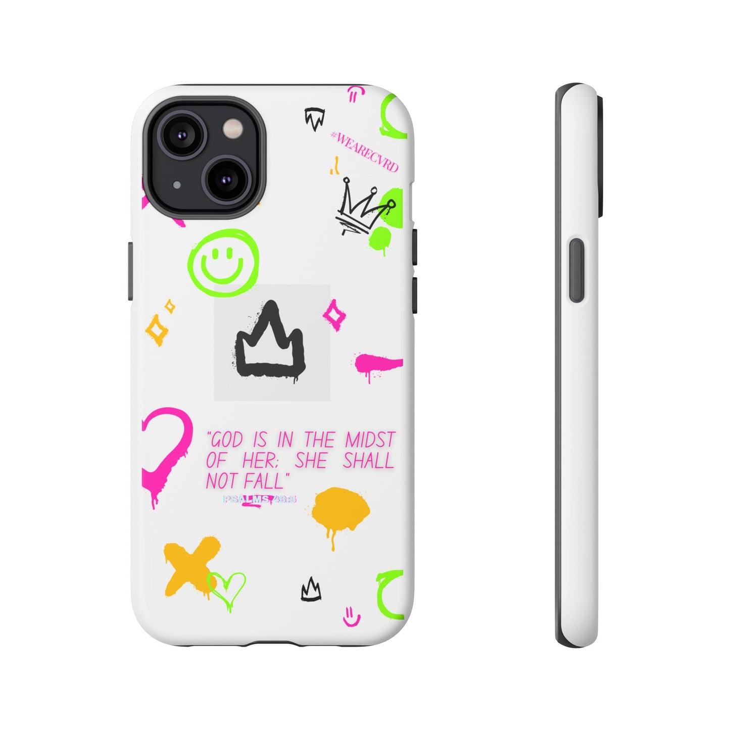 "Girl Power" - White Phone Case (Psalms 46:5)