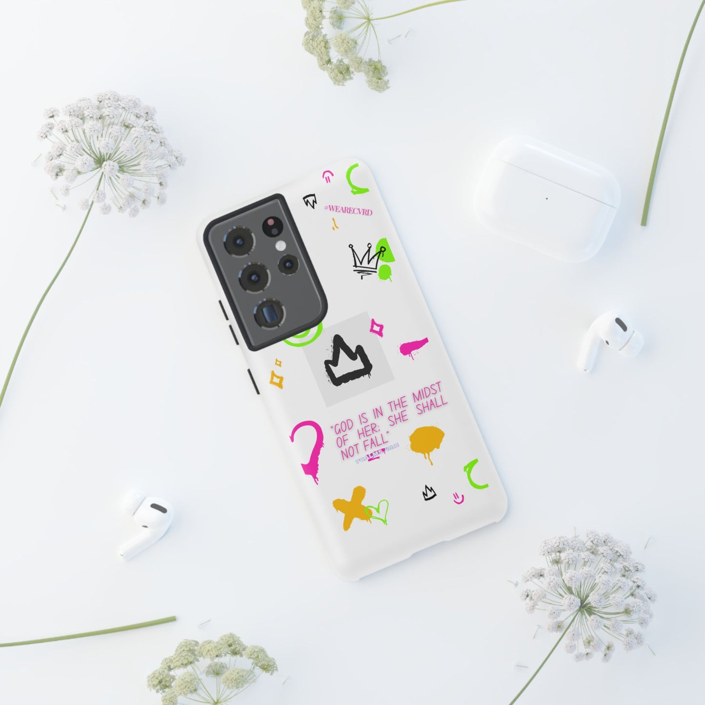 "Girl Power" - White Phone Case (Psalms 46:5)